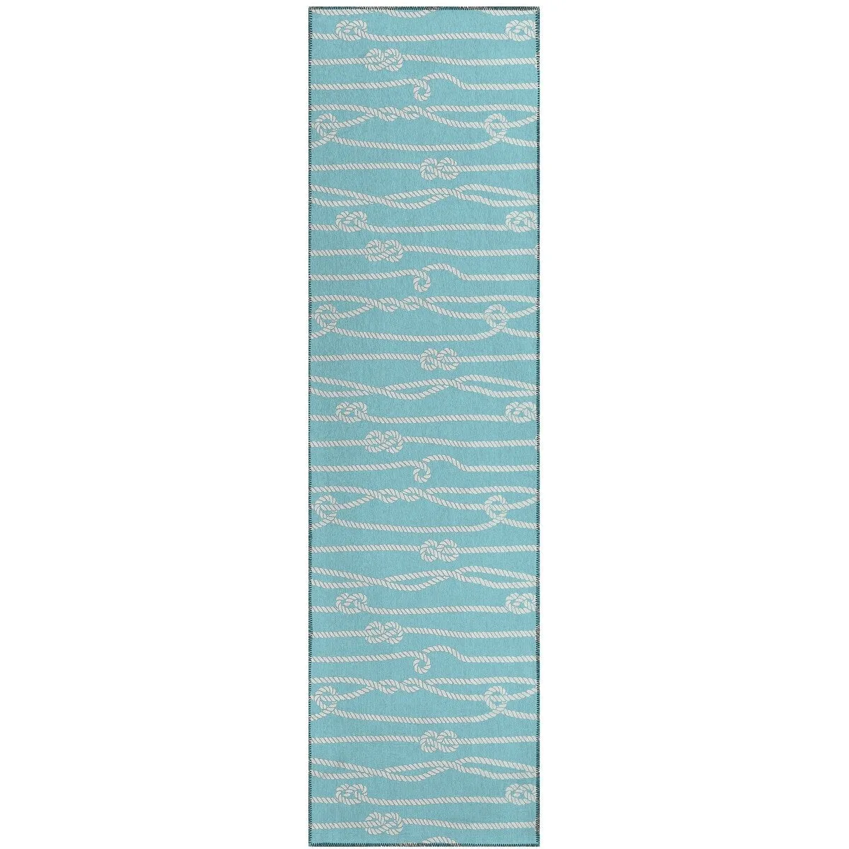 Indoor/Outdoor Harpswell Ocean Rope Washable Rug