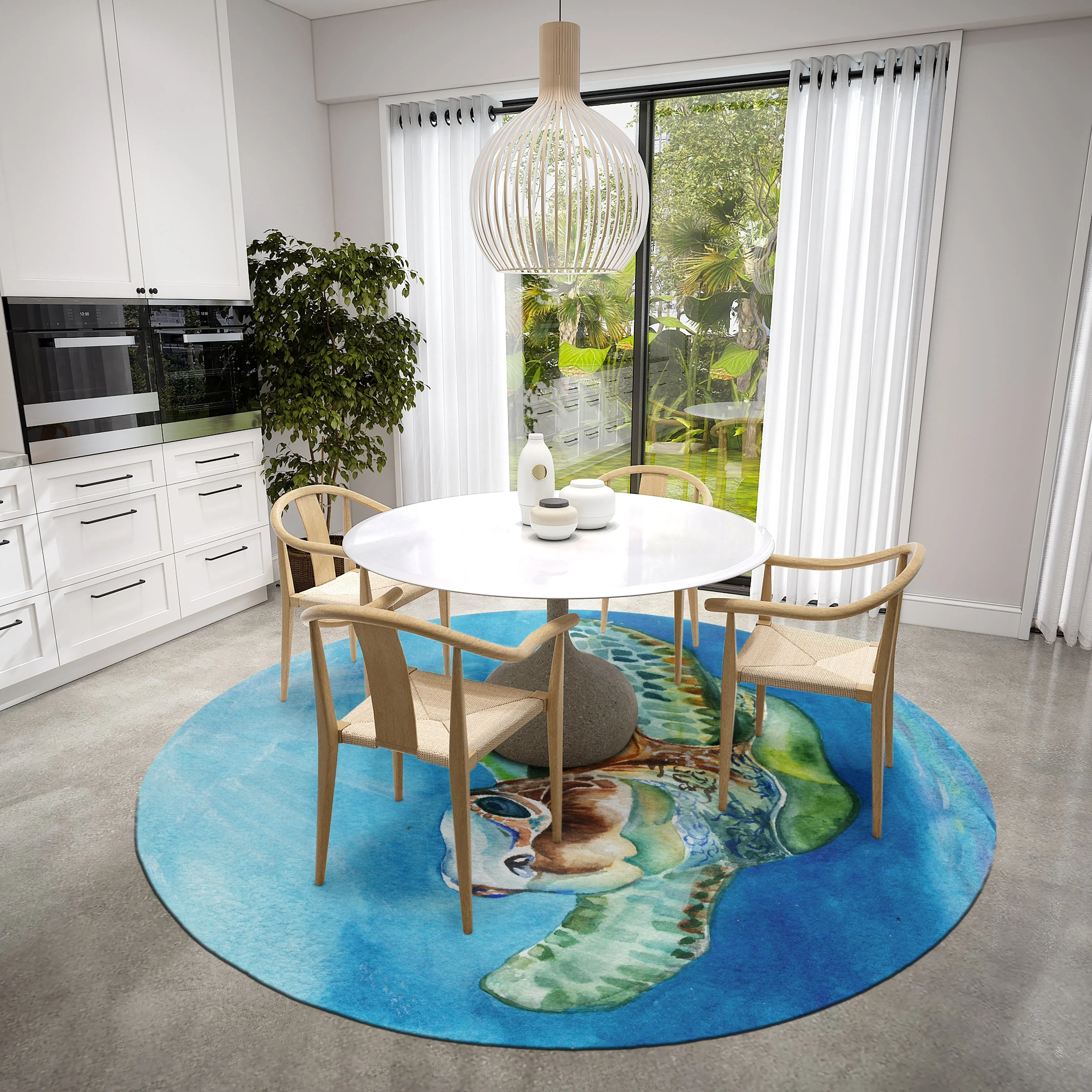 Indoor/Outdoor Harpswell Turtle Washable Rug