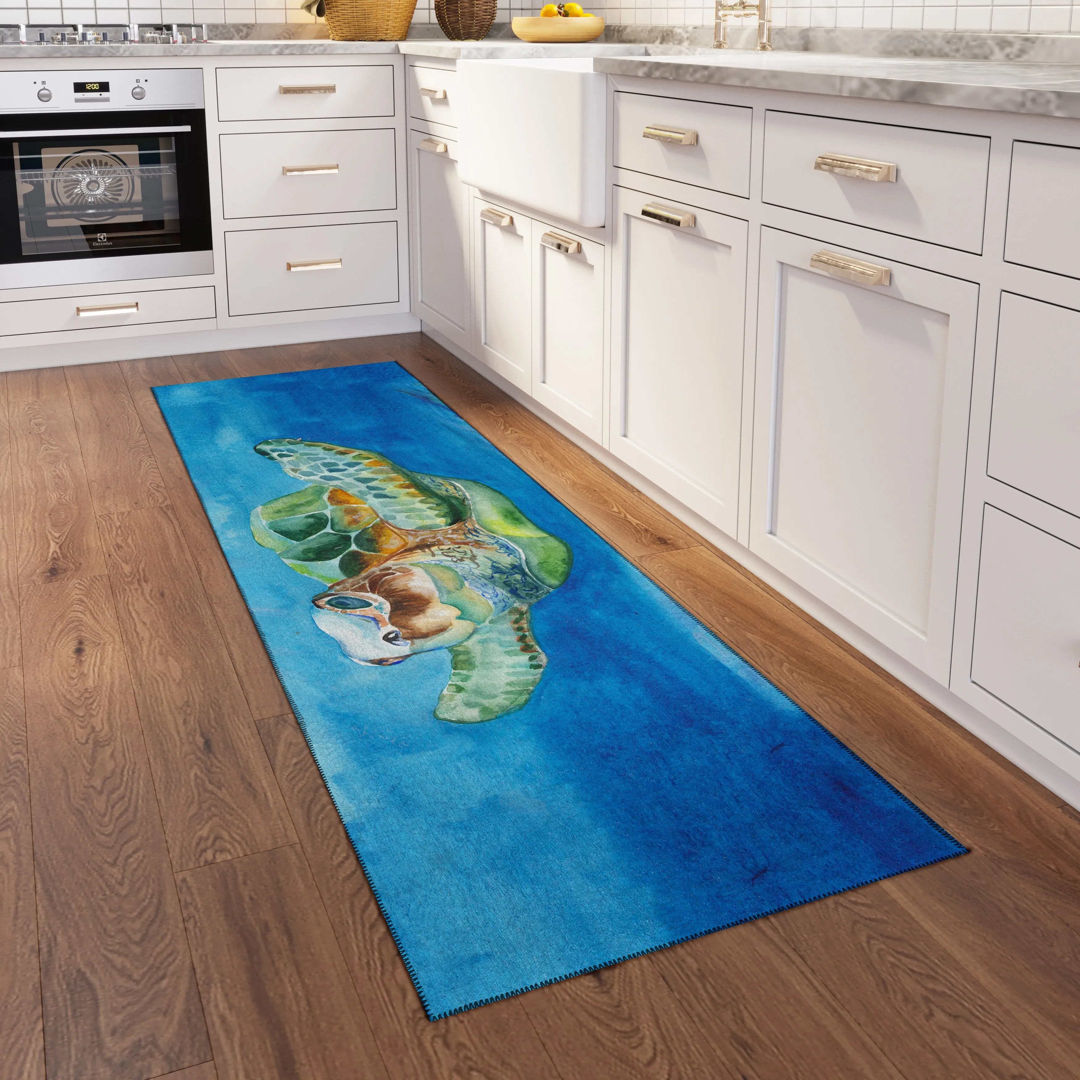 Indoor/Outdoor Harpswell Turtle Washable Rug