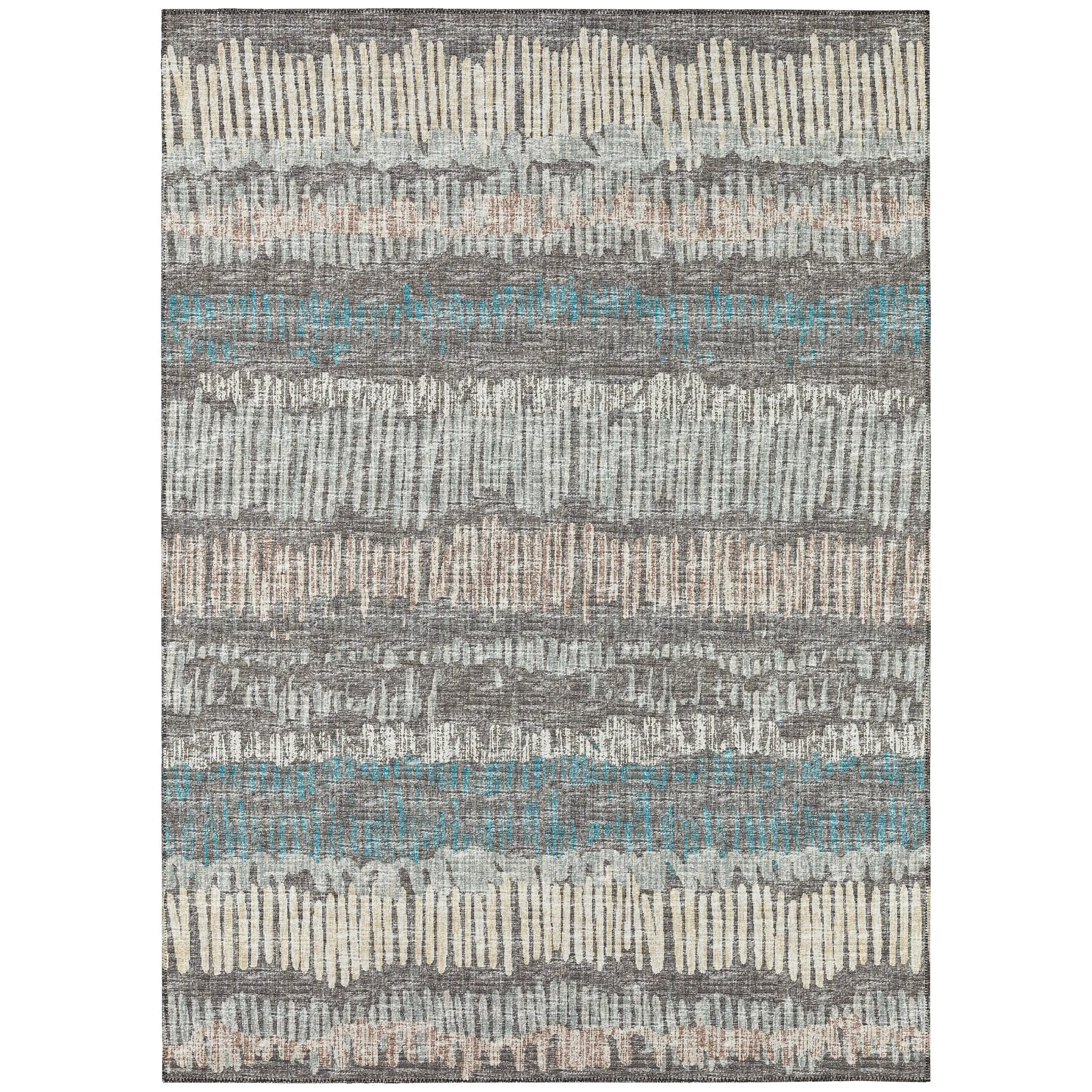 Indoor/Outdoor Rylee Sketches Washable Rug New.