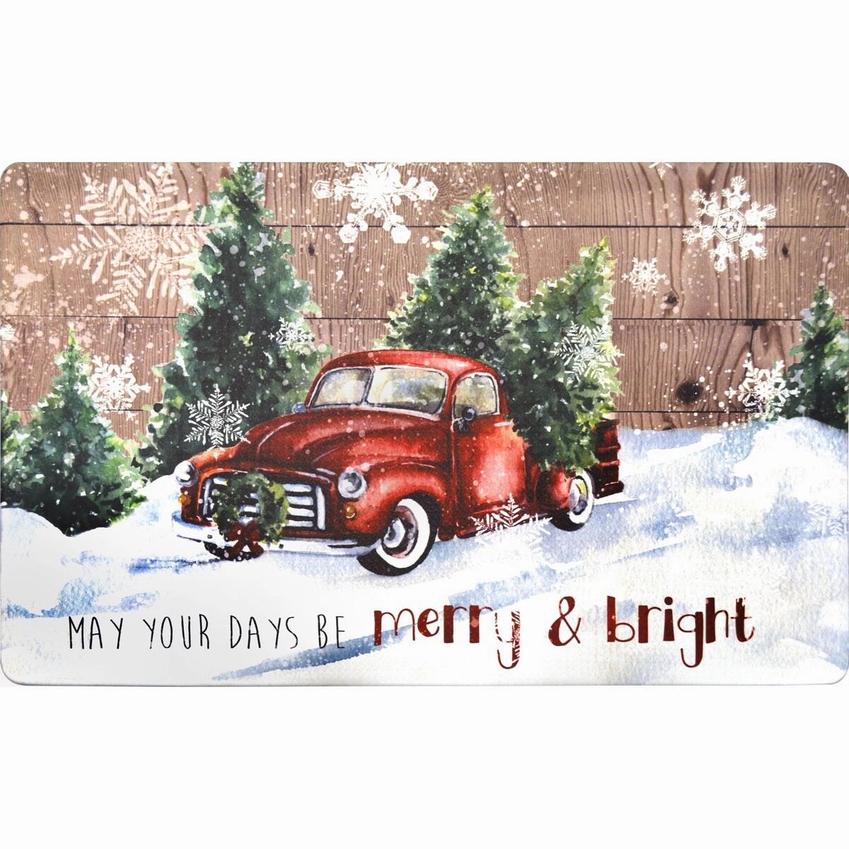 J&V Textiles Holiday TheCushioned Anti Fatigue Kitchen Mat
