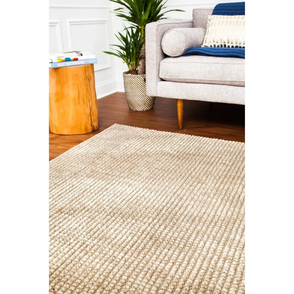 Jani Lhasa Ribbed Loop Wool and Jute Rug