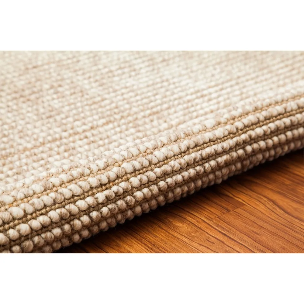 Jani Lhasa Ribbed Loop Wool and Jute Rug