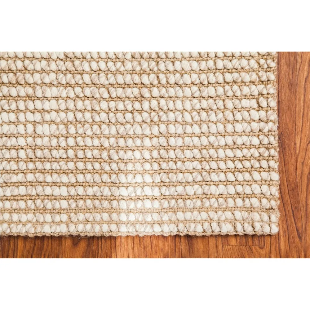 Jani Lhasa Ribbed Loop Wool and Jute Rug