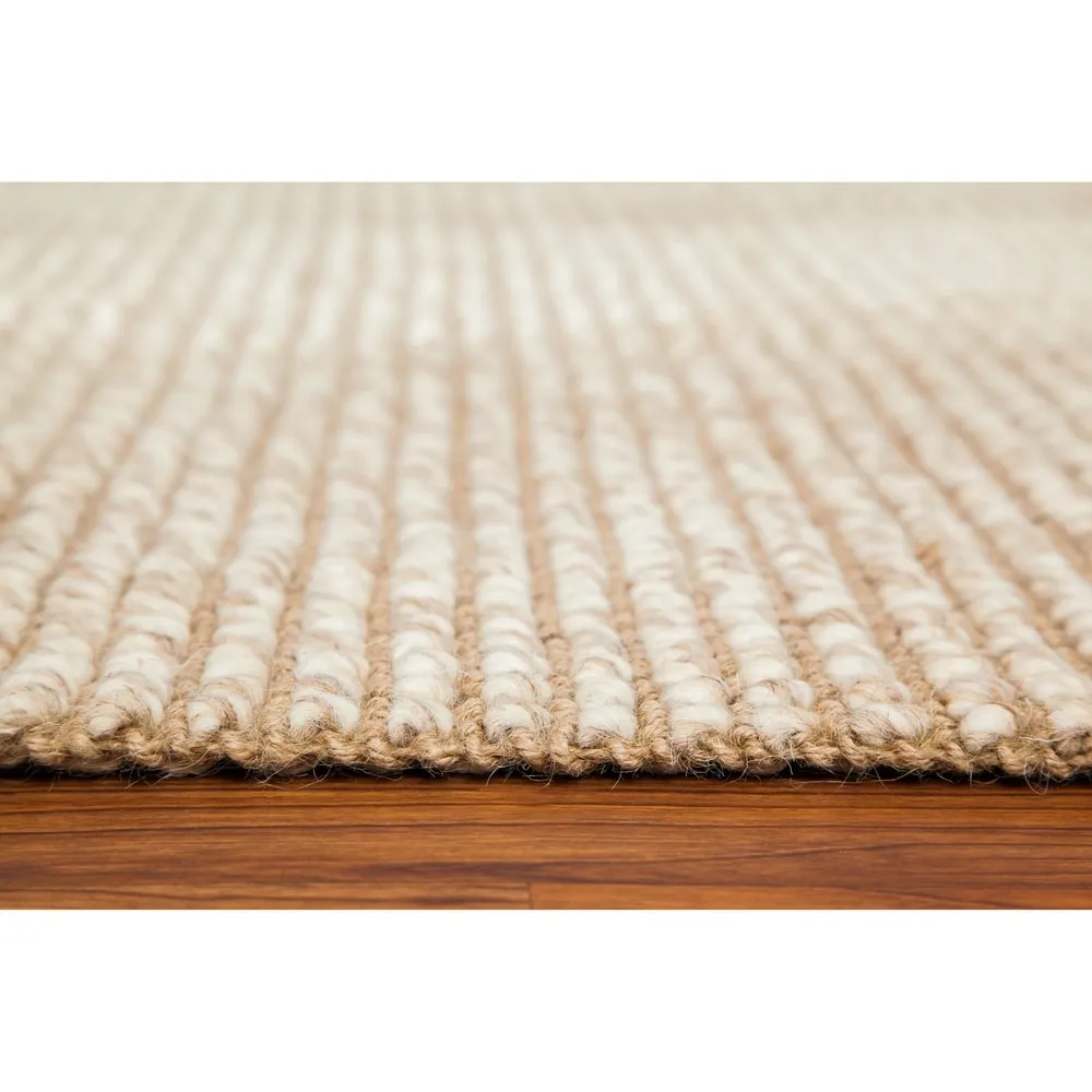 Jani Lhasa Ribbed Loop Wool and Jute Rug
