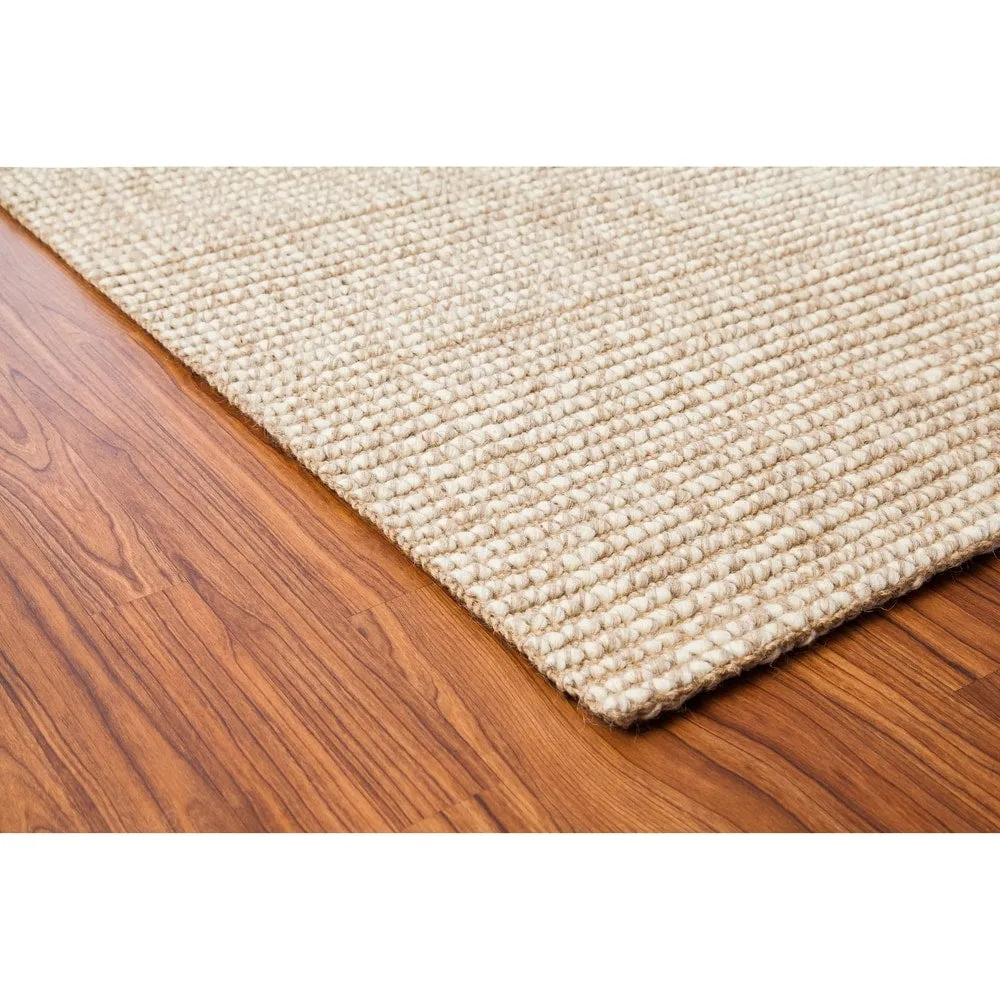 Jani Lhasa Ribbed Loop Wool and Jute Rug