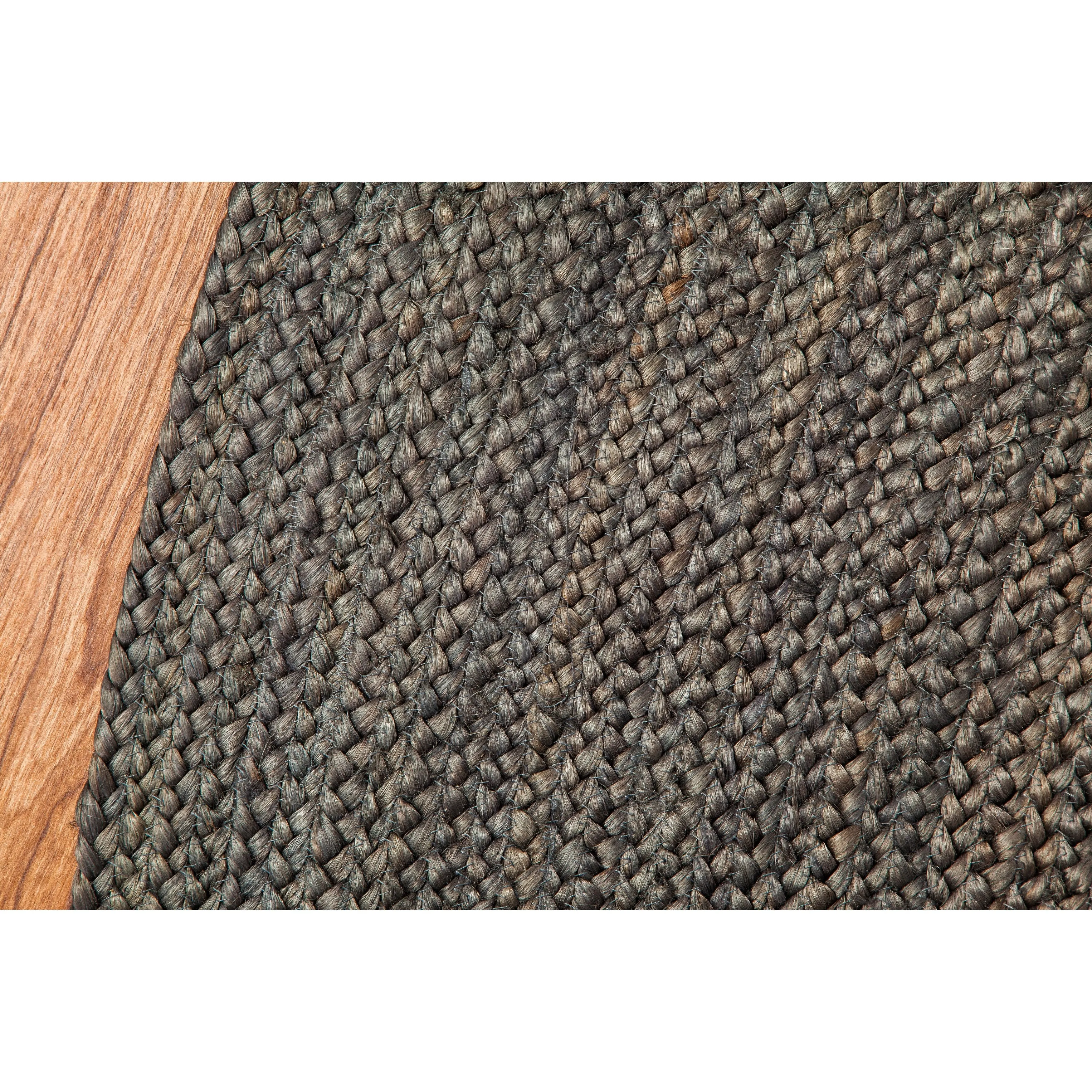 Jani Tara Braided Natural Jute Area Rug - Kerala Round Rug. 4-Feet. Durable. Superior Quality