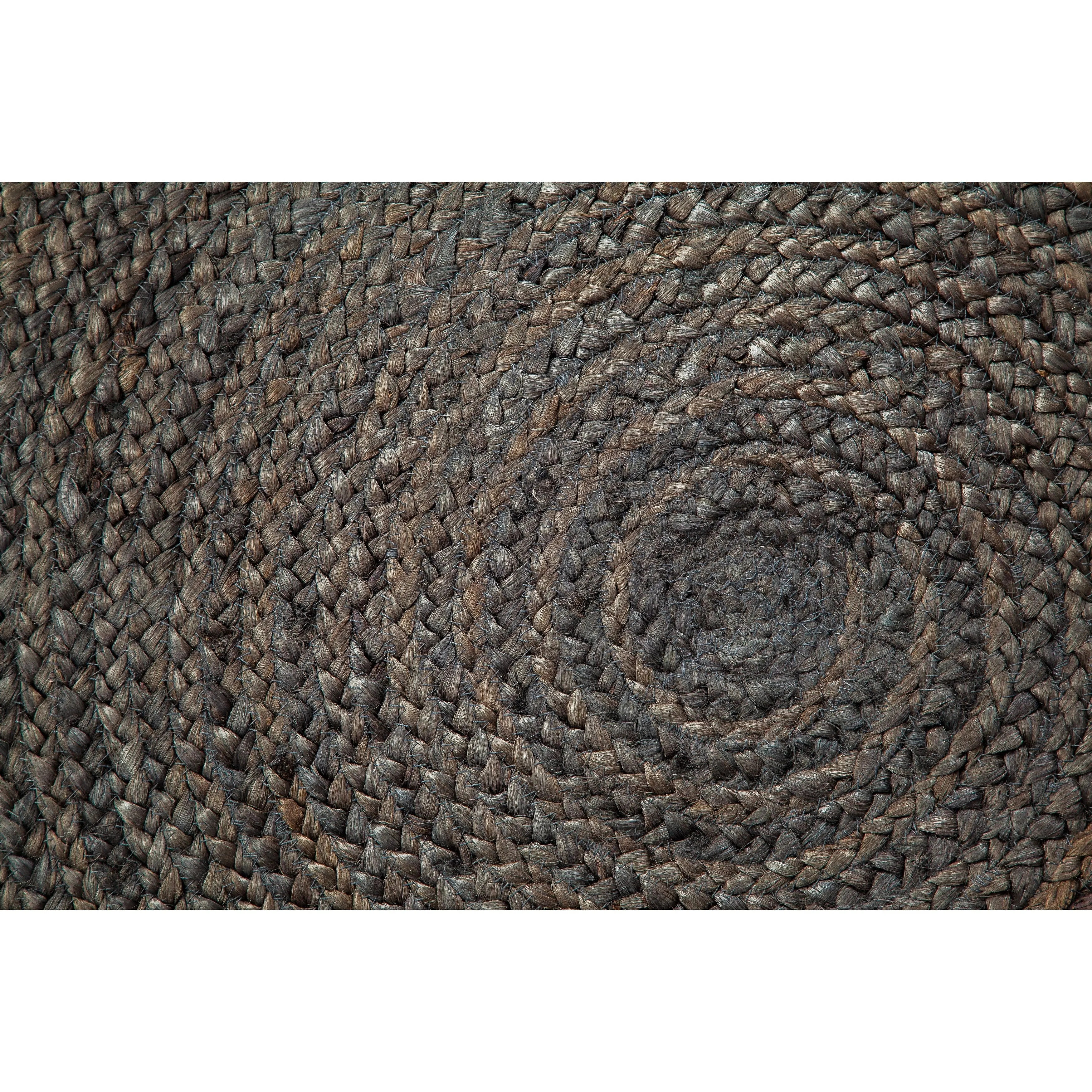 Jani Tara Braided Natural Jute Area Rug - Kerala Round Rug. 4-Feet. Durable. Superior Quality