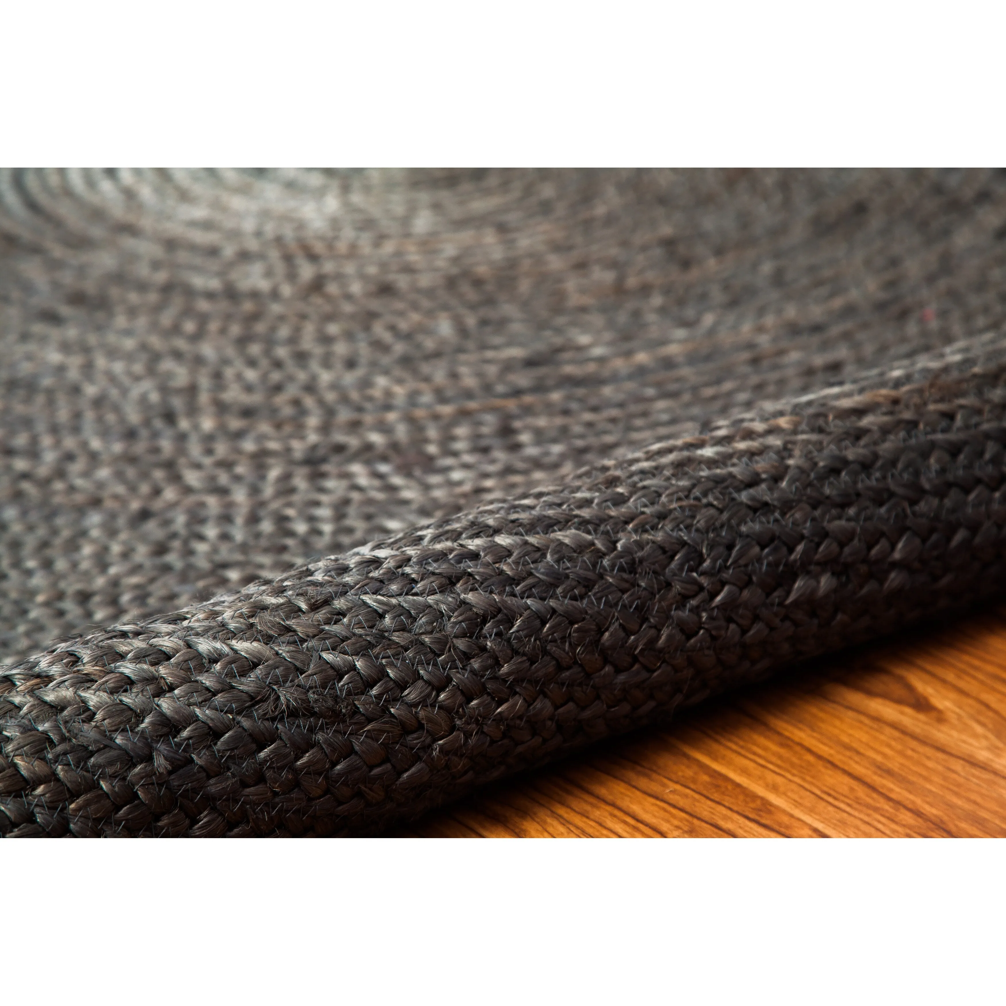 Jani Tara Braided Natural Jute Area Rug - Kerala Round Rug. 4-Feet. Durable. Superior Quality