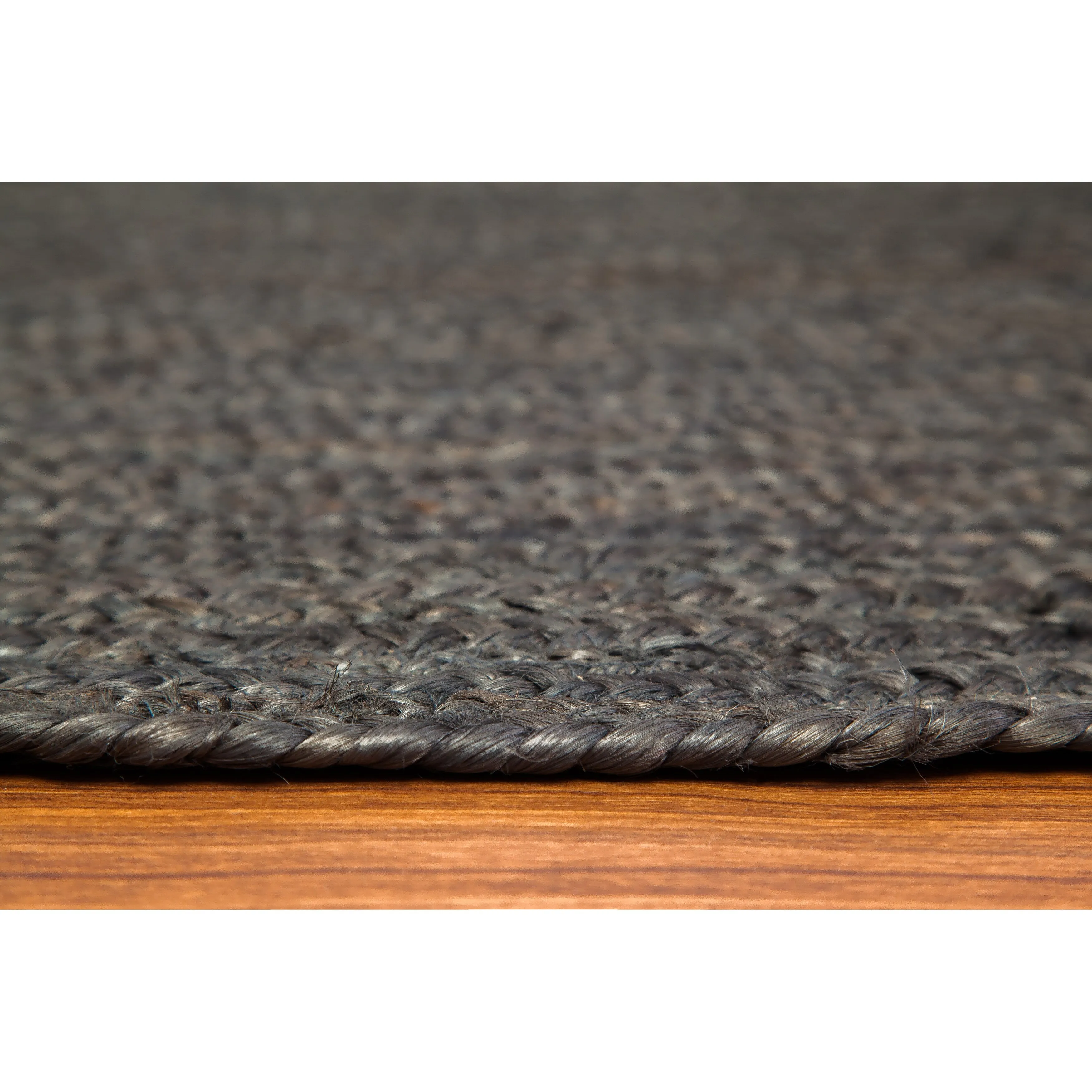 Jani Tara Braided Natural Jute Area Rug - Kerala Round Rug. 4-Feet. Durable. Superior Quality