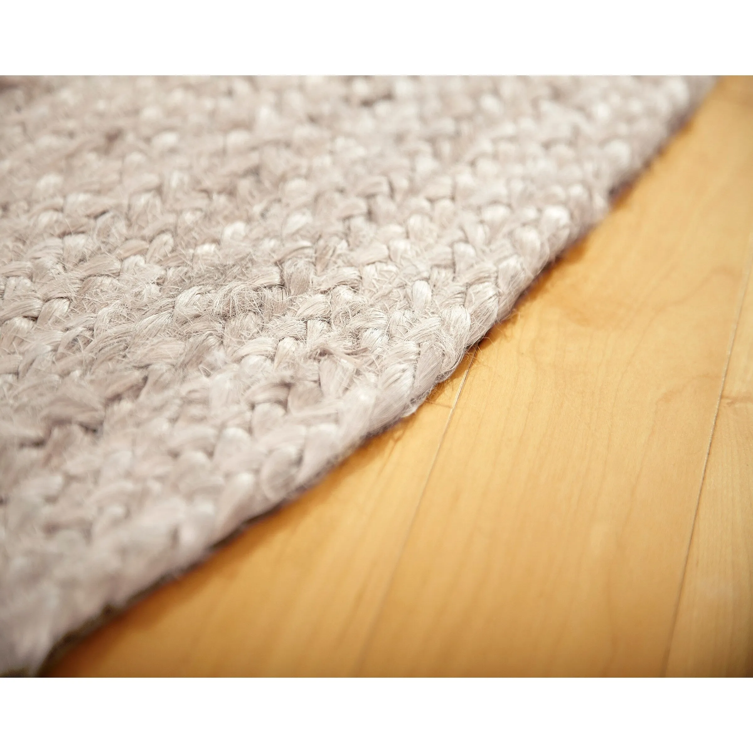 Jani Tara Braided Natural Jute Area Rug - Kerala Round Rug. 4-Feet. Durable. Superior Quality