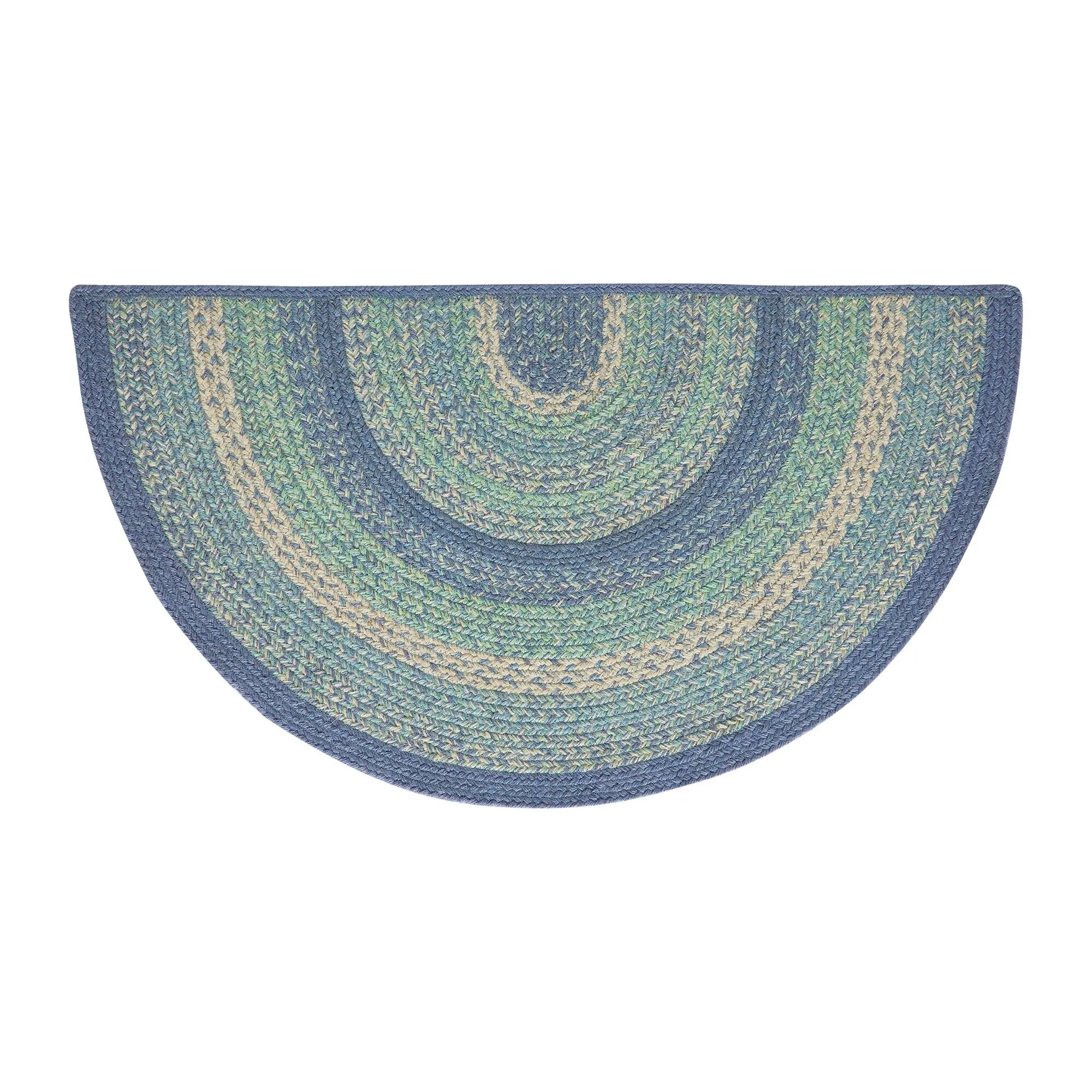 Jolie Jute Rug Half Circle w/ Pad 19.5x36