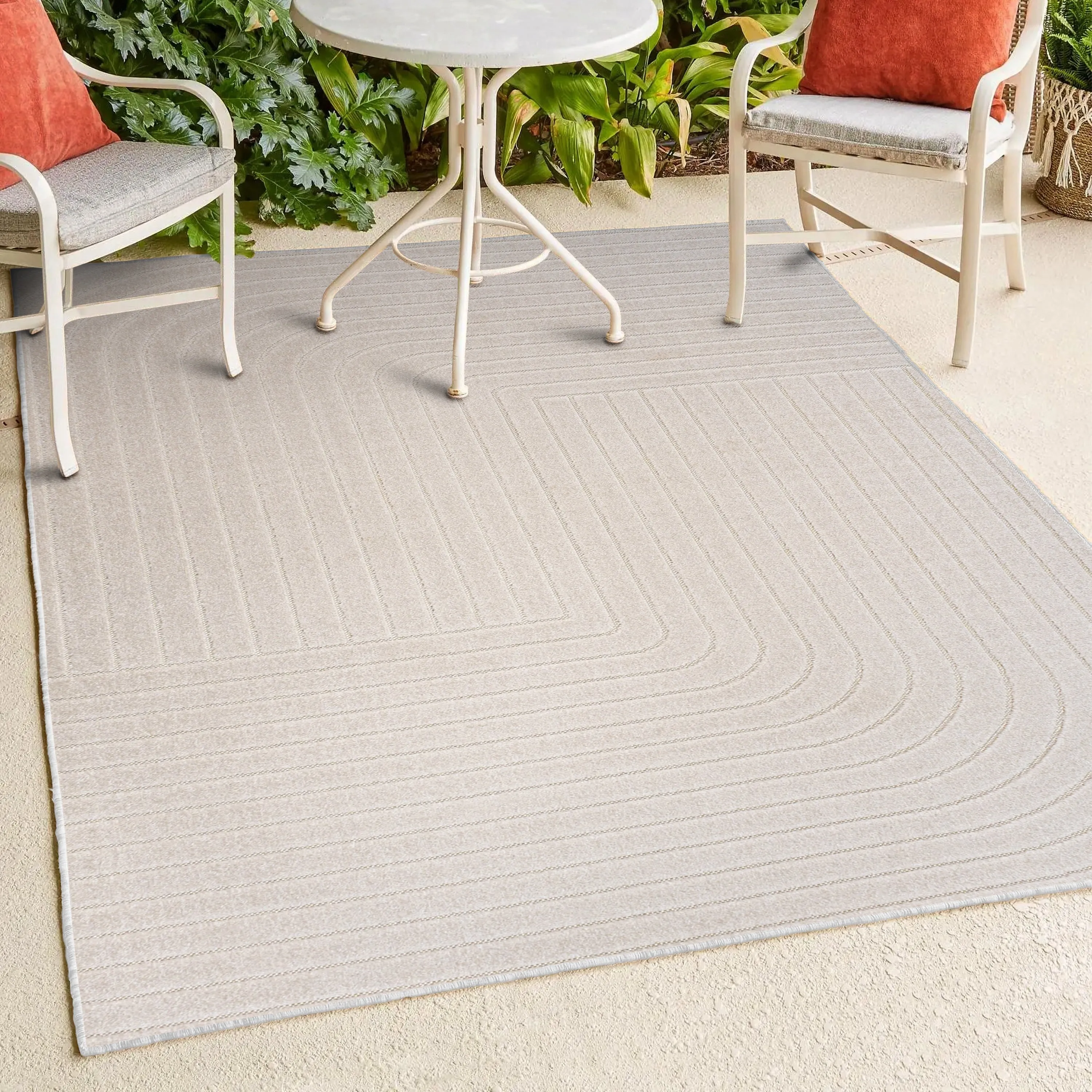 JONATHAN Y Aarhus Minimalist Angle Geometric Ivory/Cream Area Rug