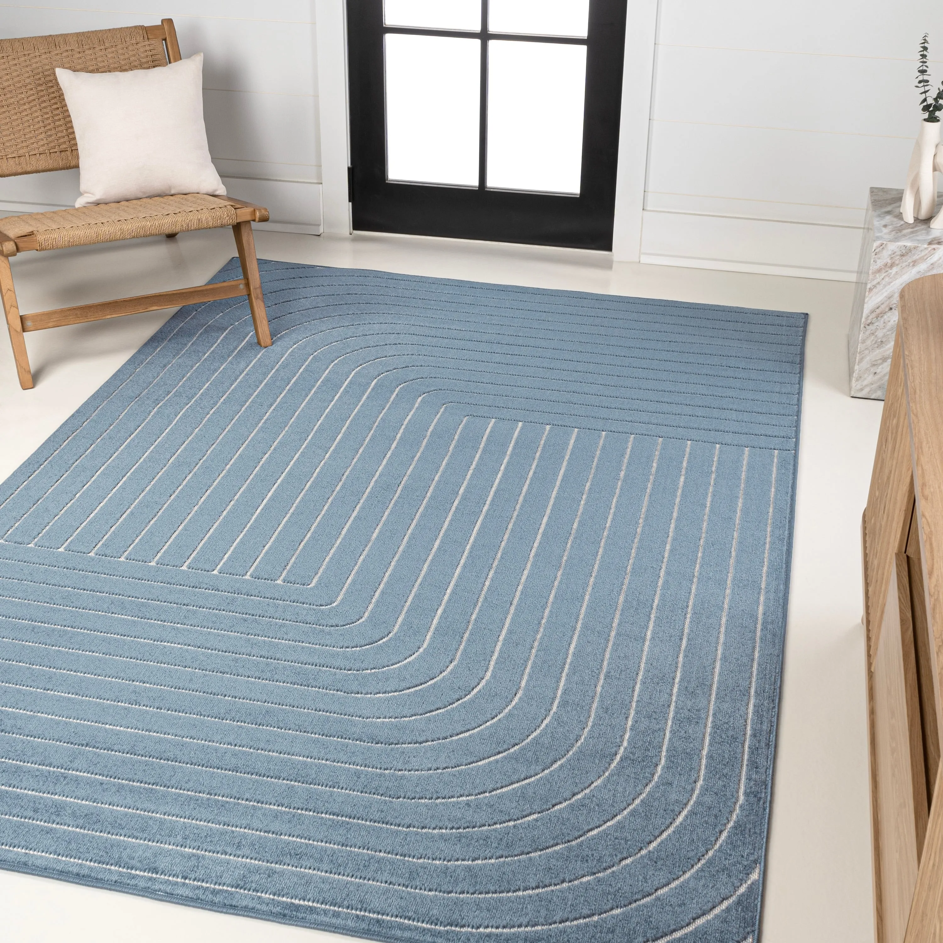 JONATHAN Y Aarhus Minimalist Angle Geometric Ivory/Cream Area Rug