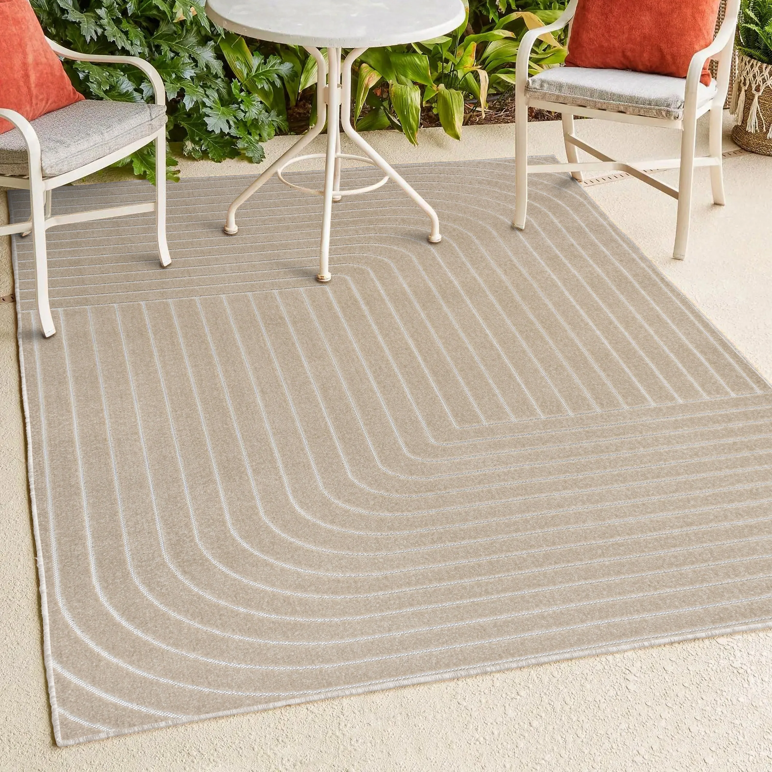 JONATHAN Y Aarhus Minimalist Angle Geometric Ivory/Cream Area Rug