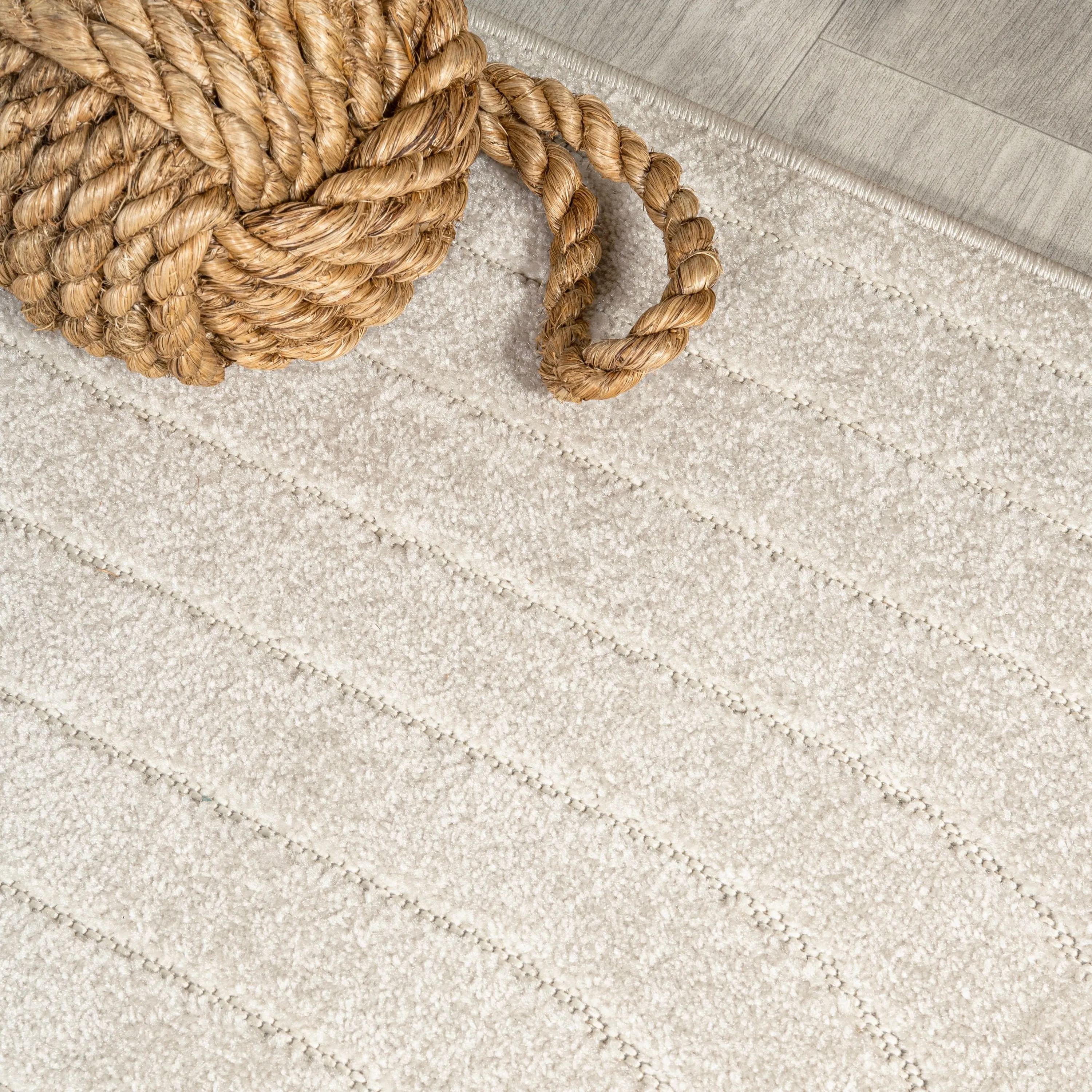 JONATHAN Y Aarhus Minimalist Angle Geometric Ivory/Cream Area Rug
