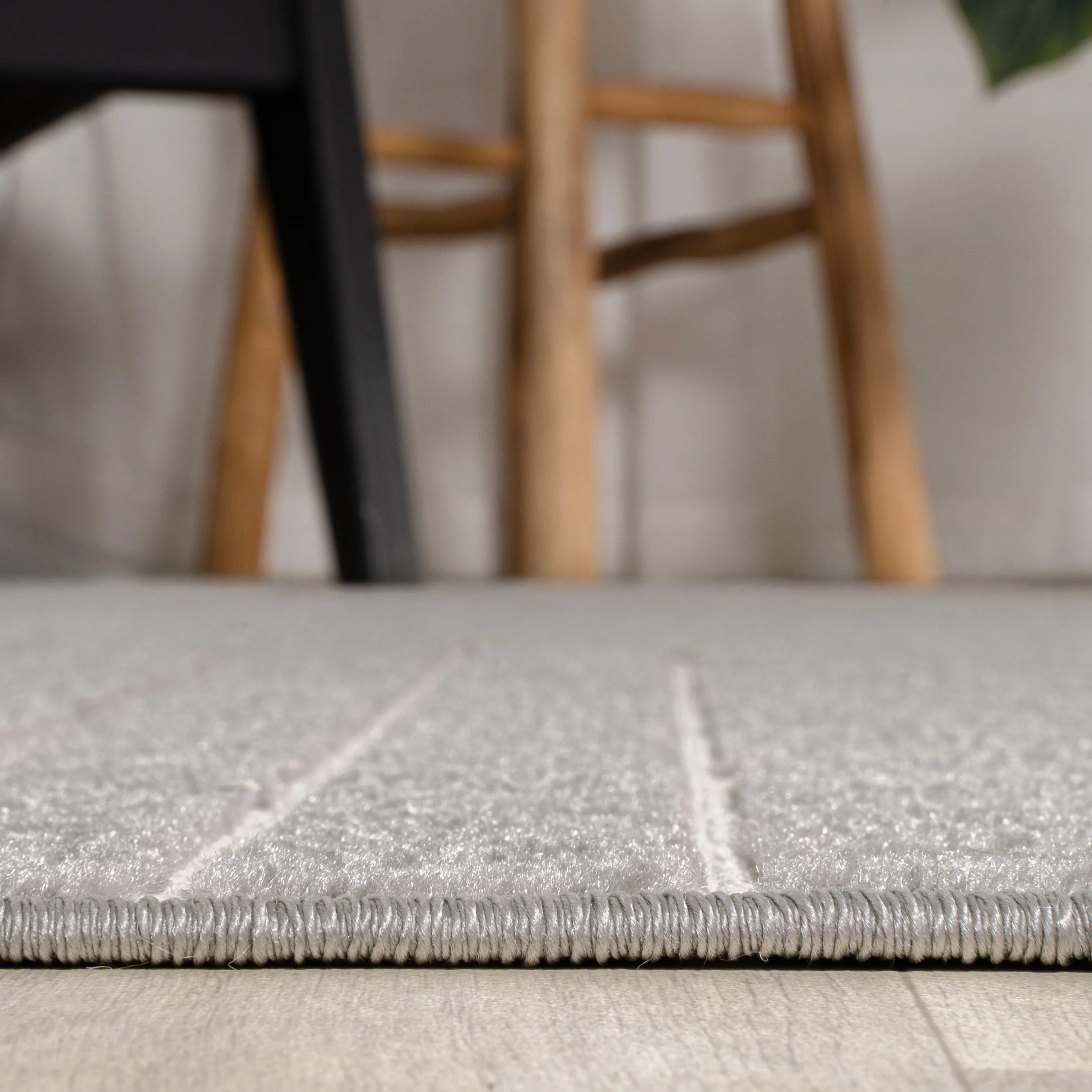 JONATHAN Y Aarhus Minimalist Angle Geometric Ivory/Cream Area Rug