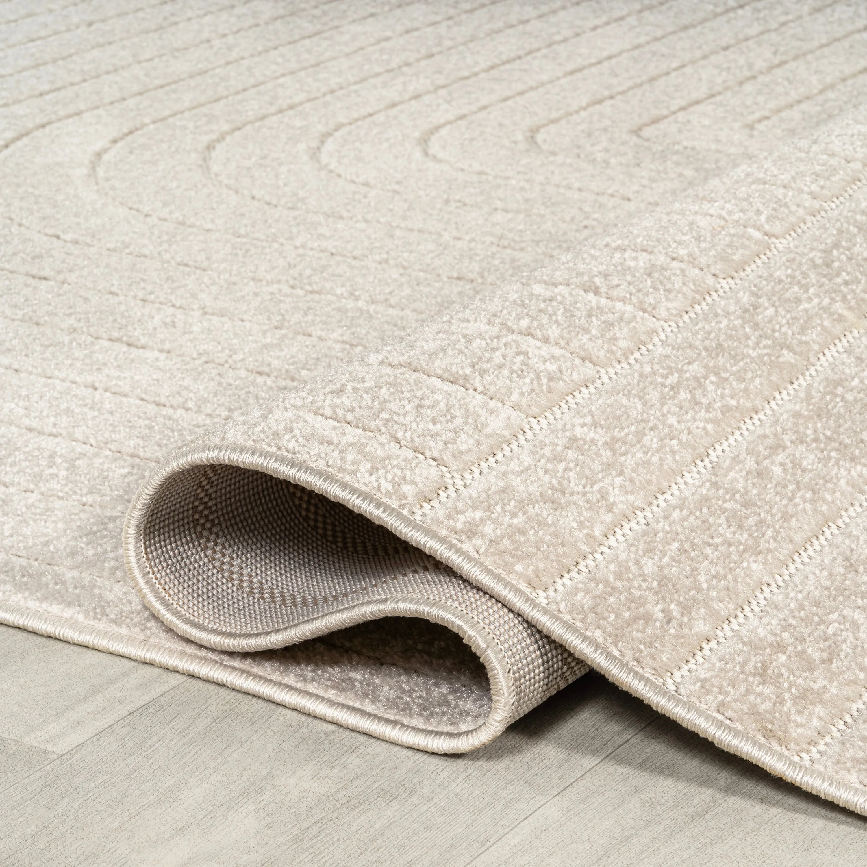 JONATHAN Y Aarhus Minimalist Angle Geometric Ivory/Cream Area Rug