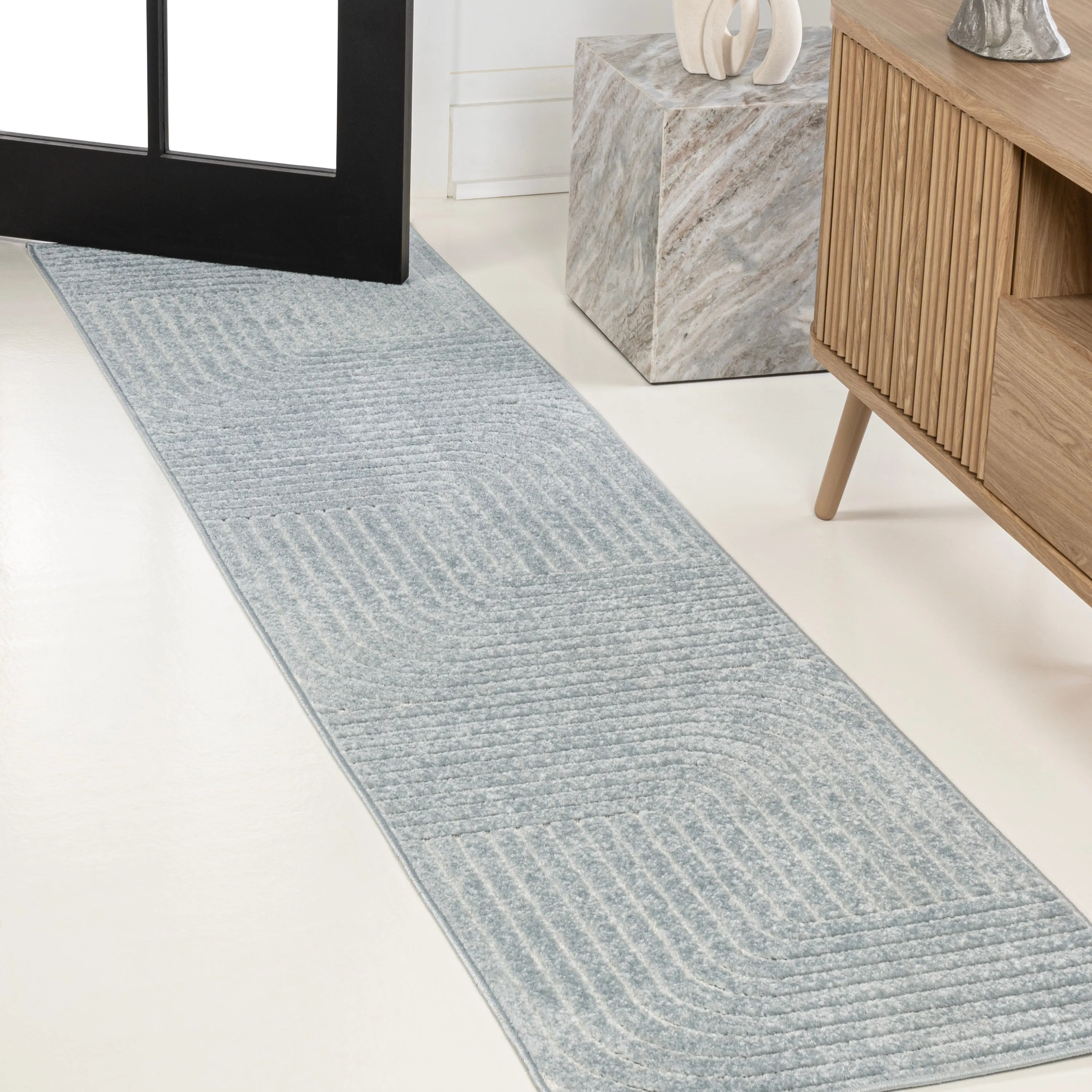 JONATHAN Y Aarhus Minimalist Angle Geometric Ivory/Cream Area Rug