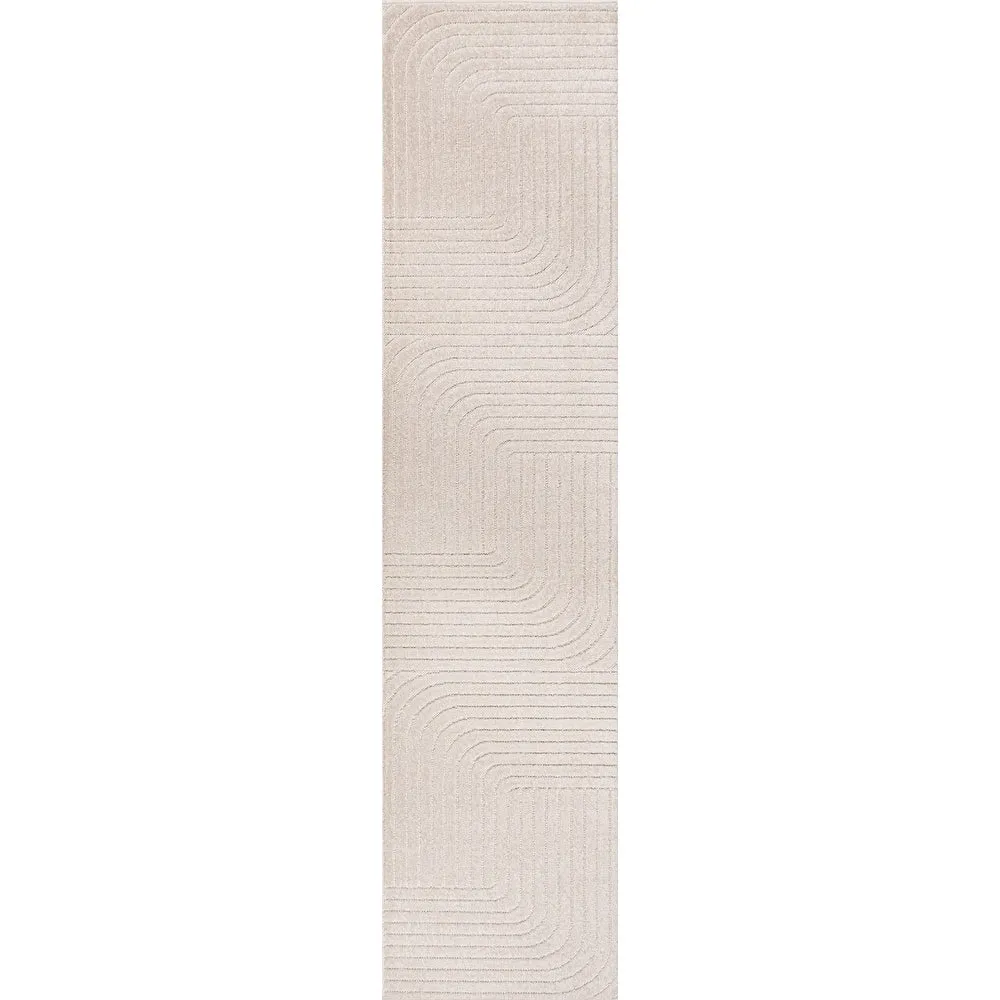 JONATHAN Y Aarhus Minimalist Angle Geometric Ivory/Cream Area Rug