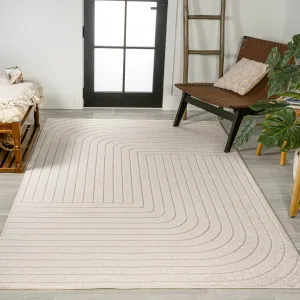 JONATHAN Y Aarhus Minimalist Angle Geometric Ivory/Cream Area Rug