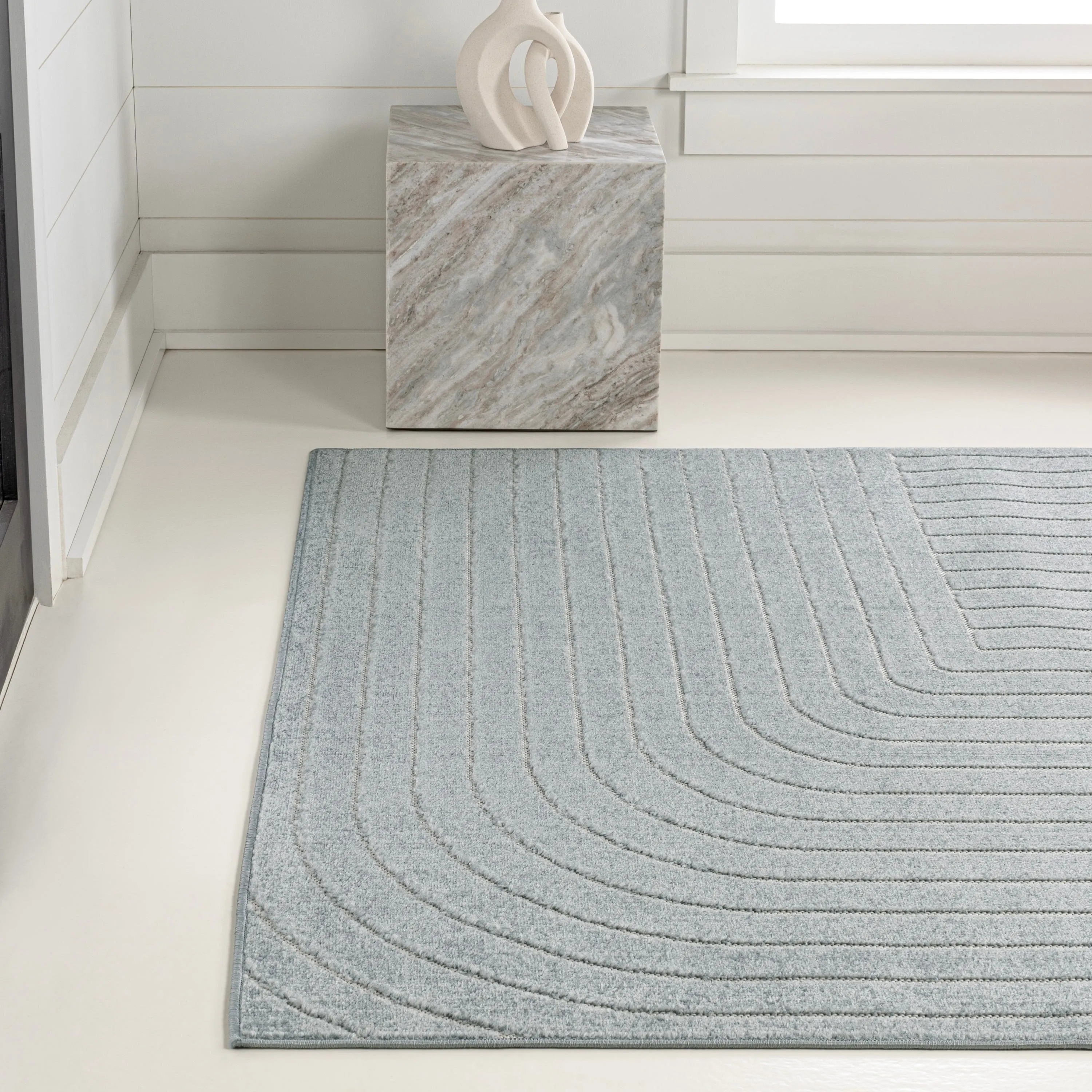 JONATHAN Y Aarhus Minimalist Angle Geometric Ivory/Cream Area Rug