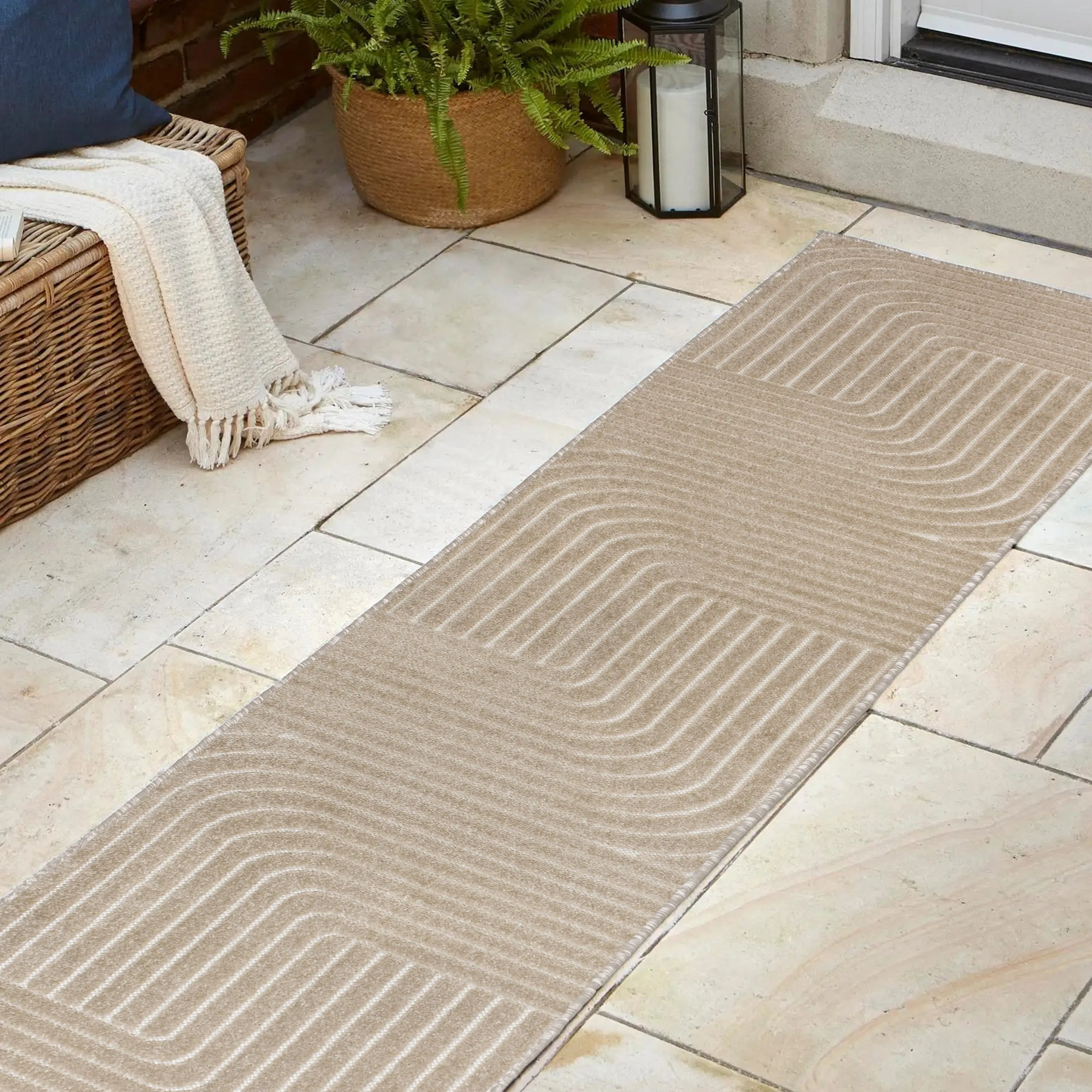 JONATHAN Y Aarhus Minimalist Angle Geometric Ivory/Cream Area Rug