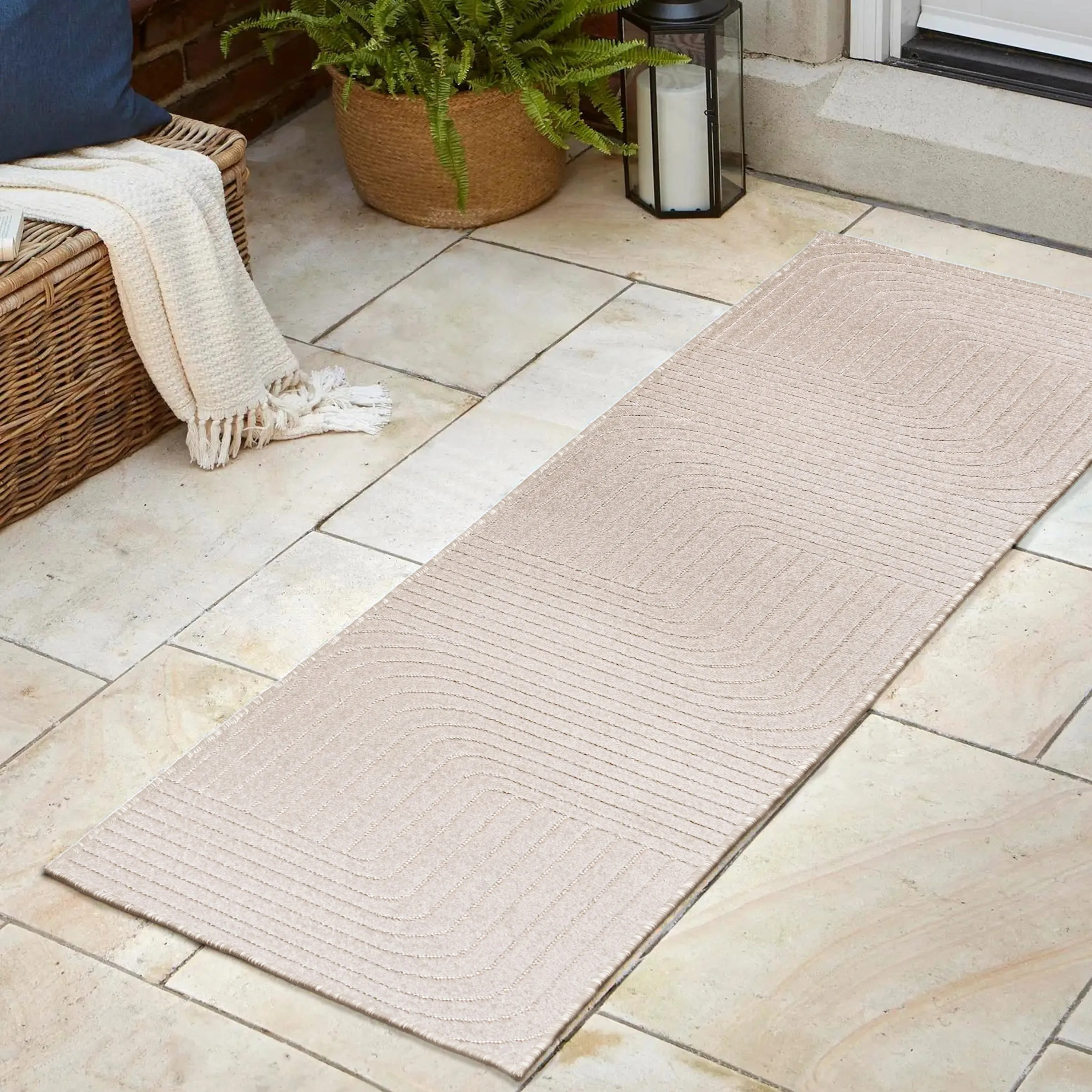 JONATHAN Y Aarhus Minimalist Angle Geometric Ivory/Cream Area Rug