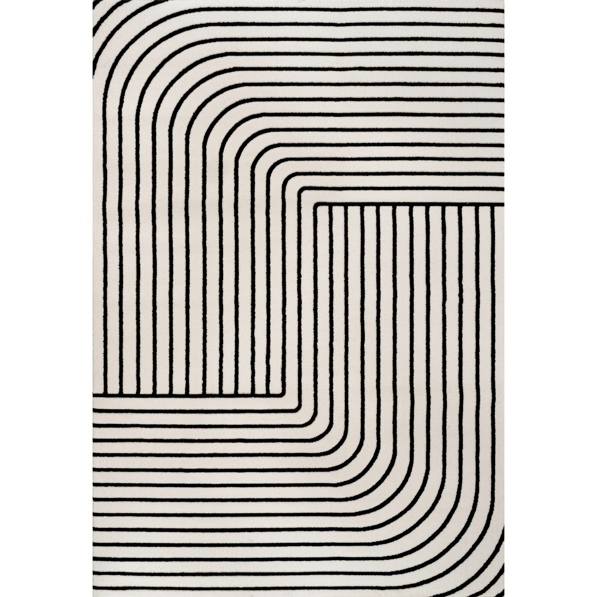 JONATHAN Y Aarhus Minimalist Angle Geometric Ivory/Cream Area Rug