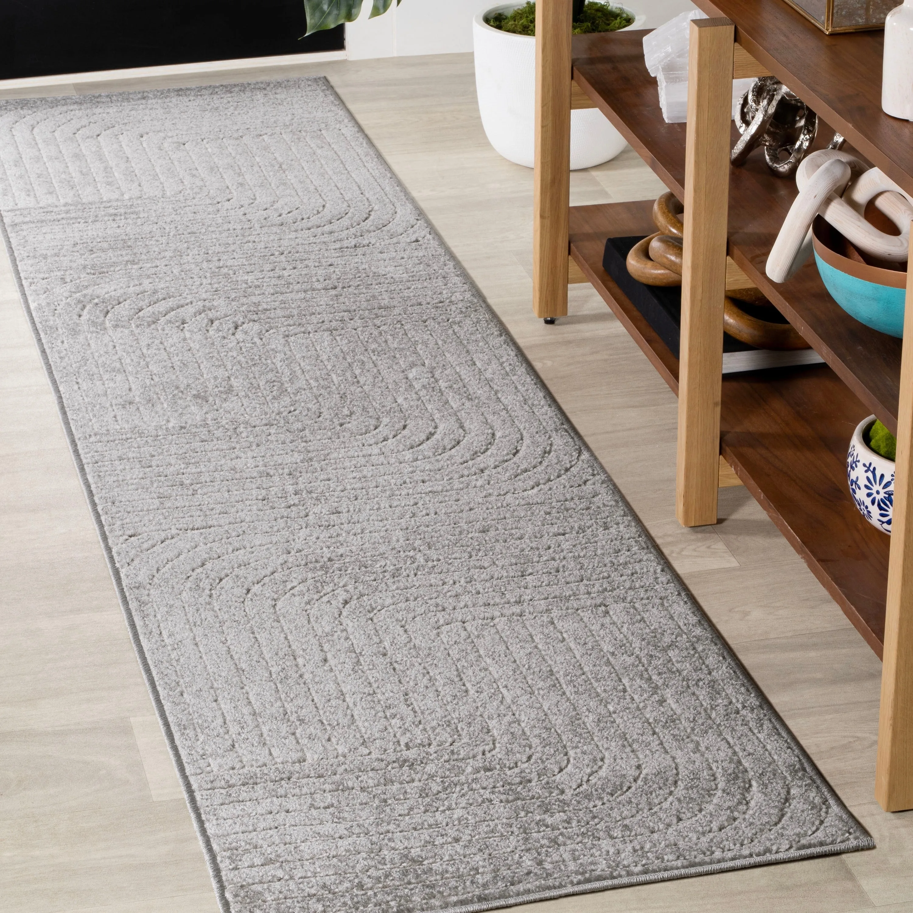 JONATHAN Y Aarhus Minimalist Angle Geometric Ivory/Cream Area Rug
