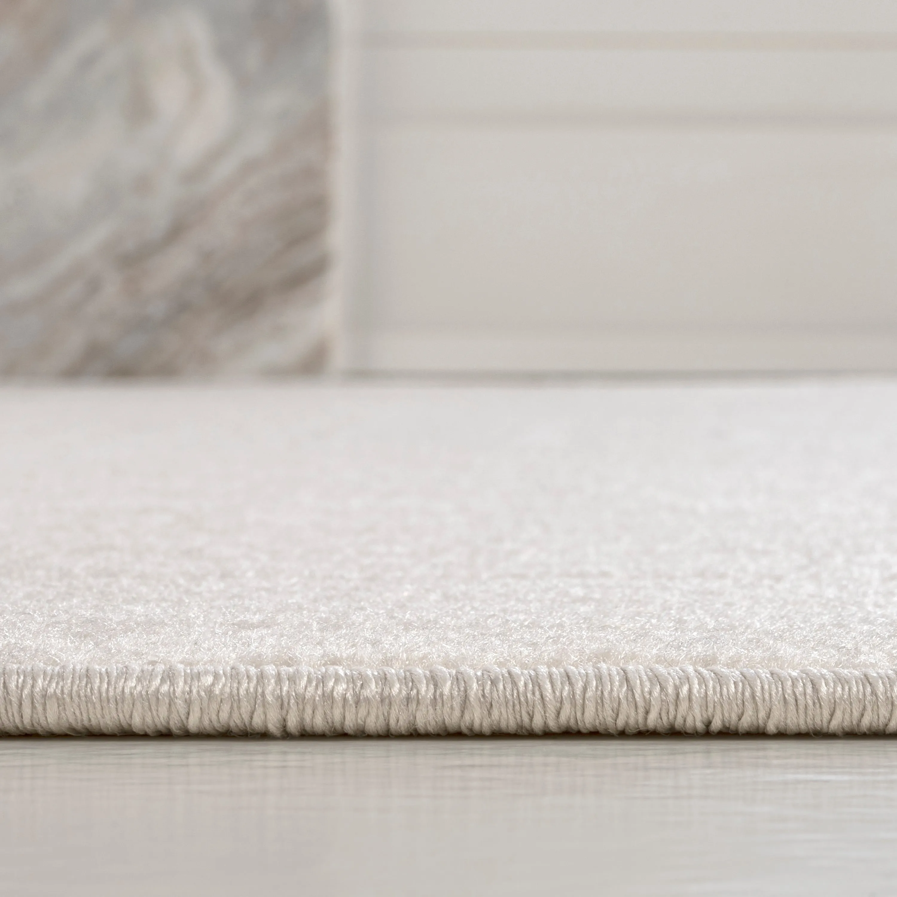 JONATHAN Y Anders High-Low Modern Scandinavian Arch Stripe Monotone Ivory Indoor/Outdoor Rug