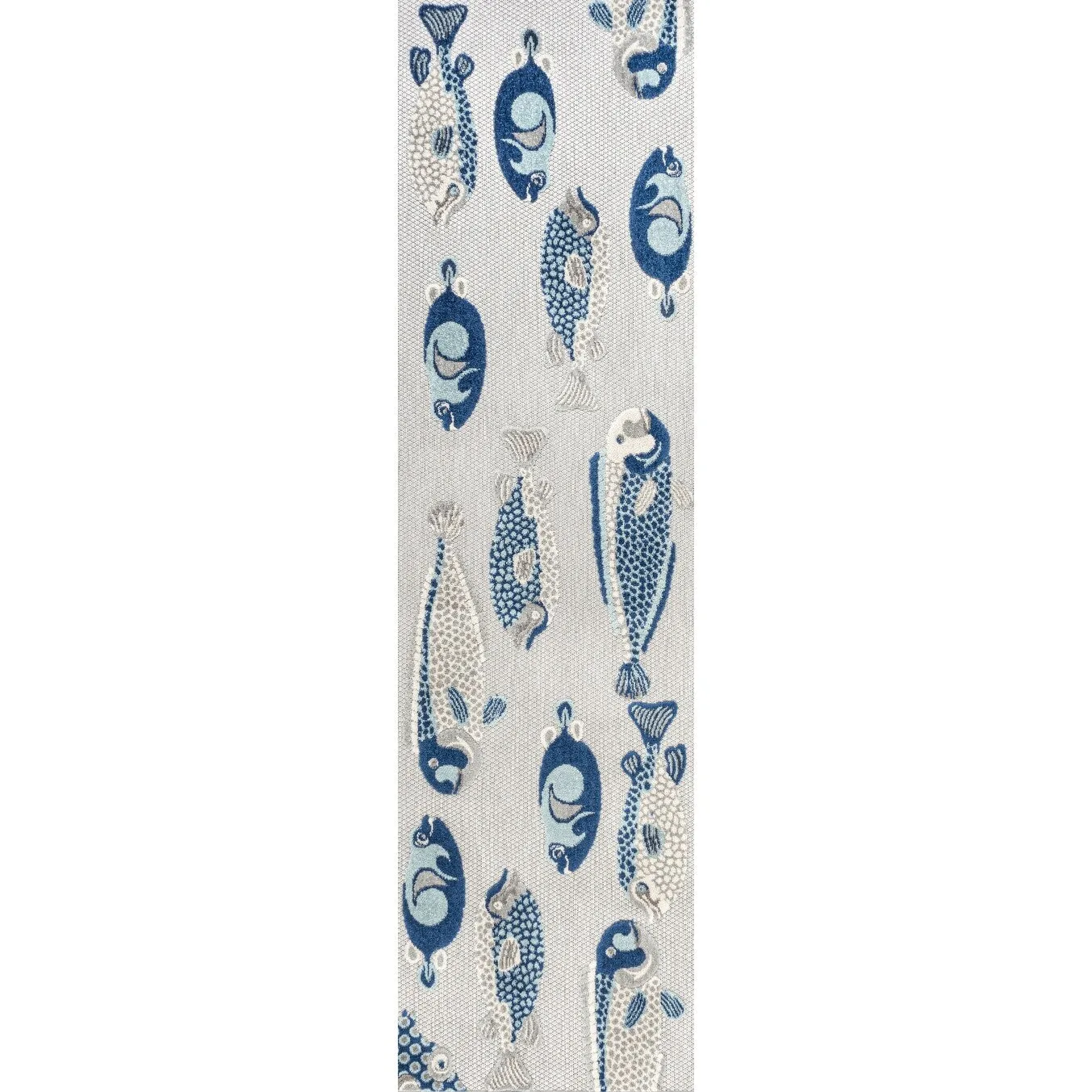 JONATHAN Y Aranciata Modern Fish High-Low Indoor/Outdoor Area Rug