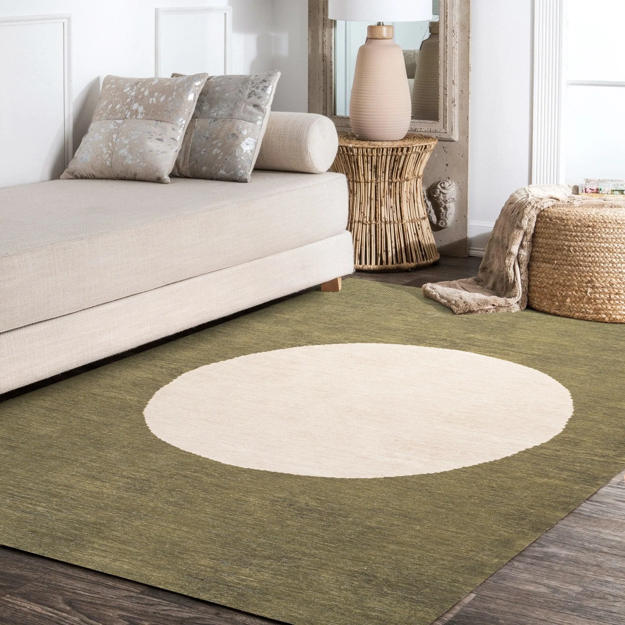 JONATHAN Y Demie Bohemian Textured Weave Floral Machine Washable Area Rug