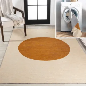 JONATHAN Y Demie Bohemian Textured Weave Floral Machine Washable Area Rug