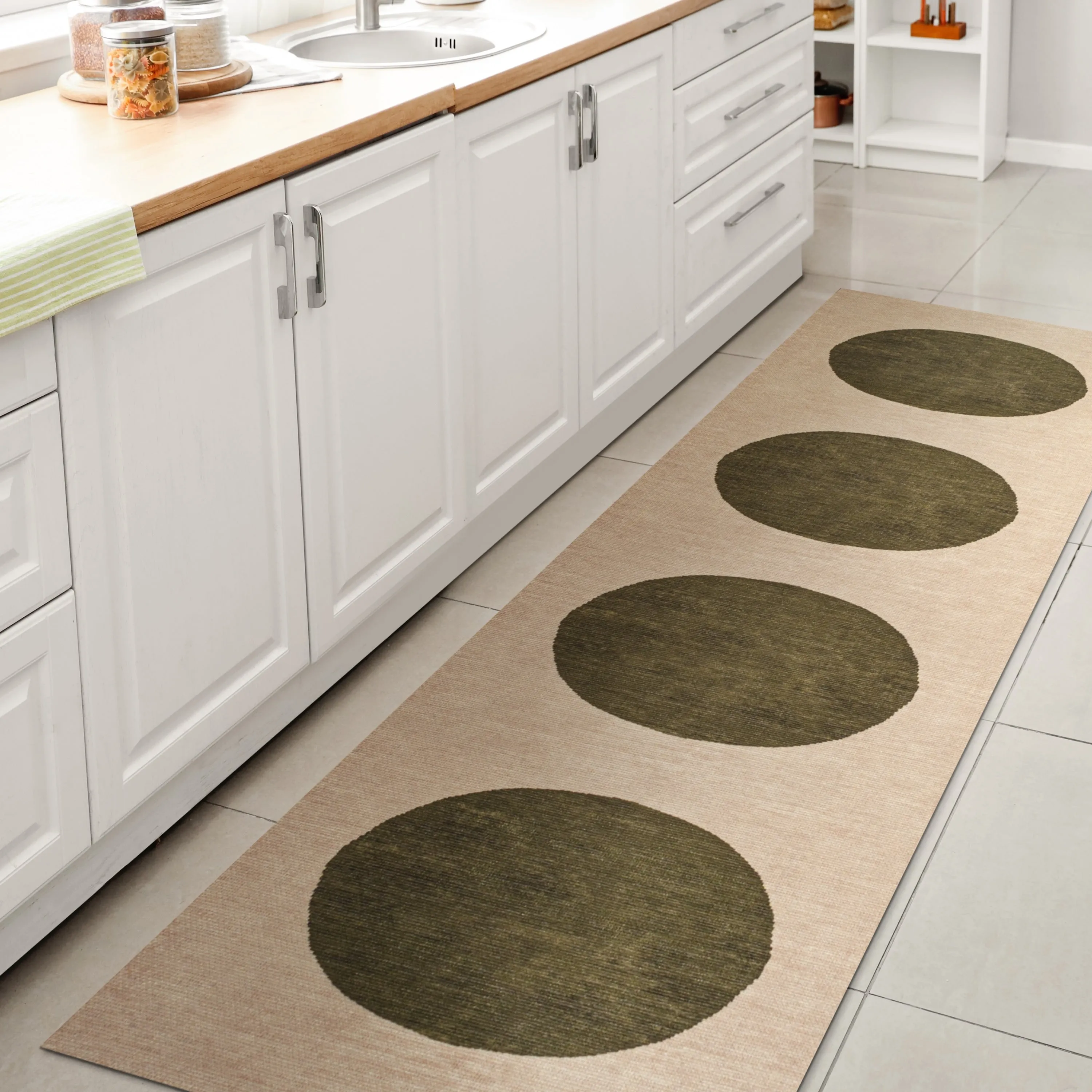 JONATHAN Y Demie Bohemian Textured Weave Floral Machine Washable Area Rug