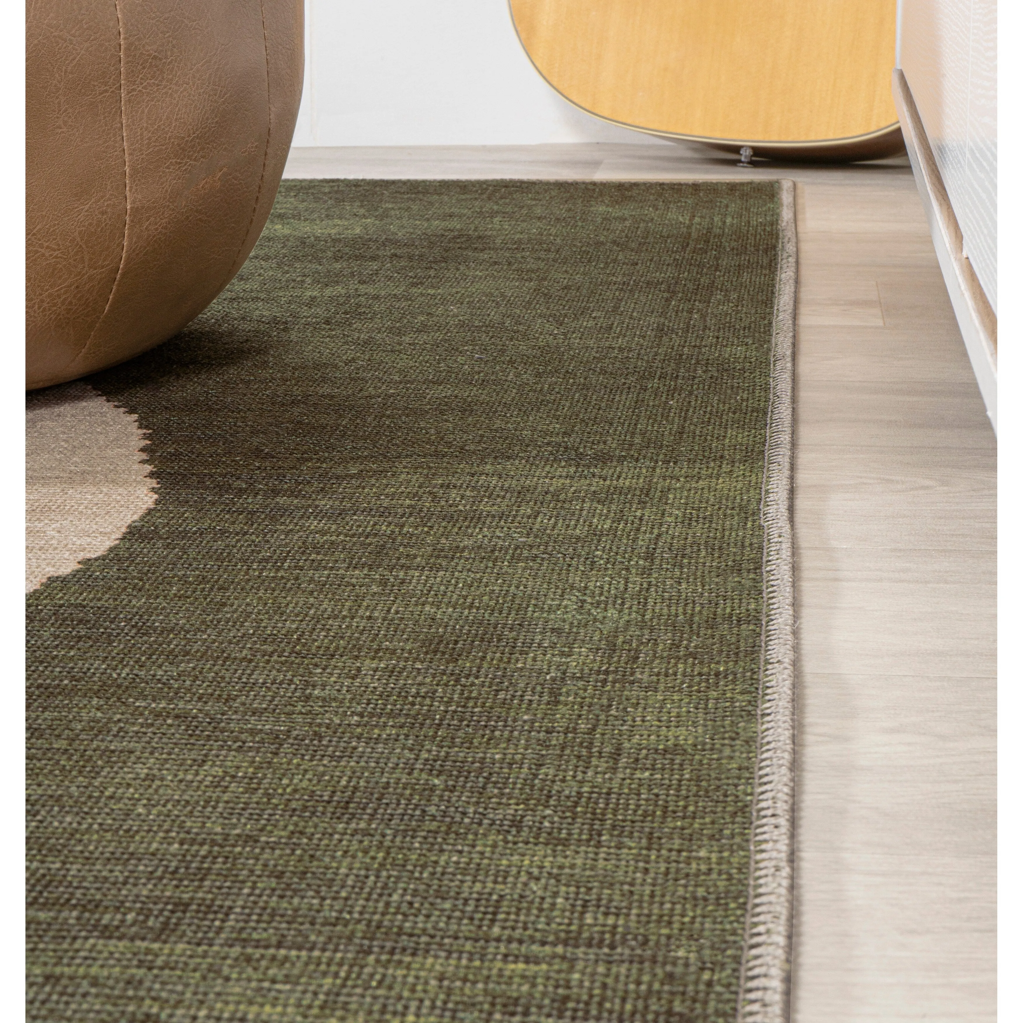 JONATHAN Y Demie Bohemian Textured Weave Floral Machine Washable Area Rug