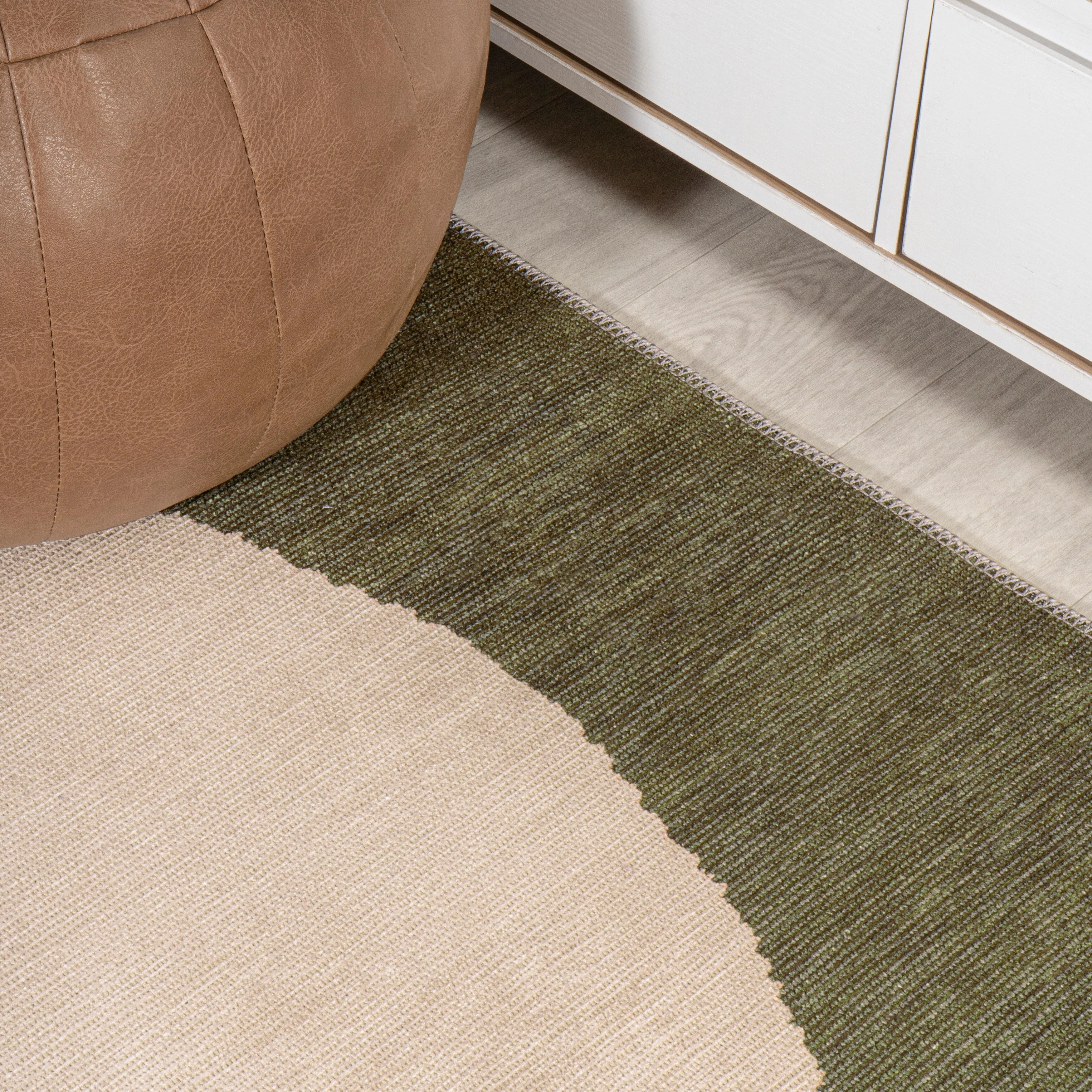 JONATHAN Y Demie Bohemian Textured Weave Floral Machine Washable Area Rug
