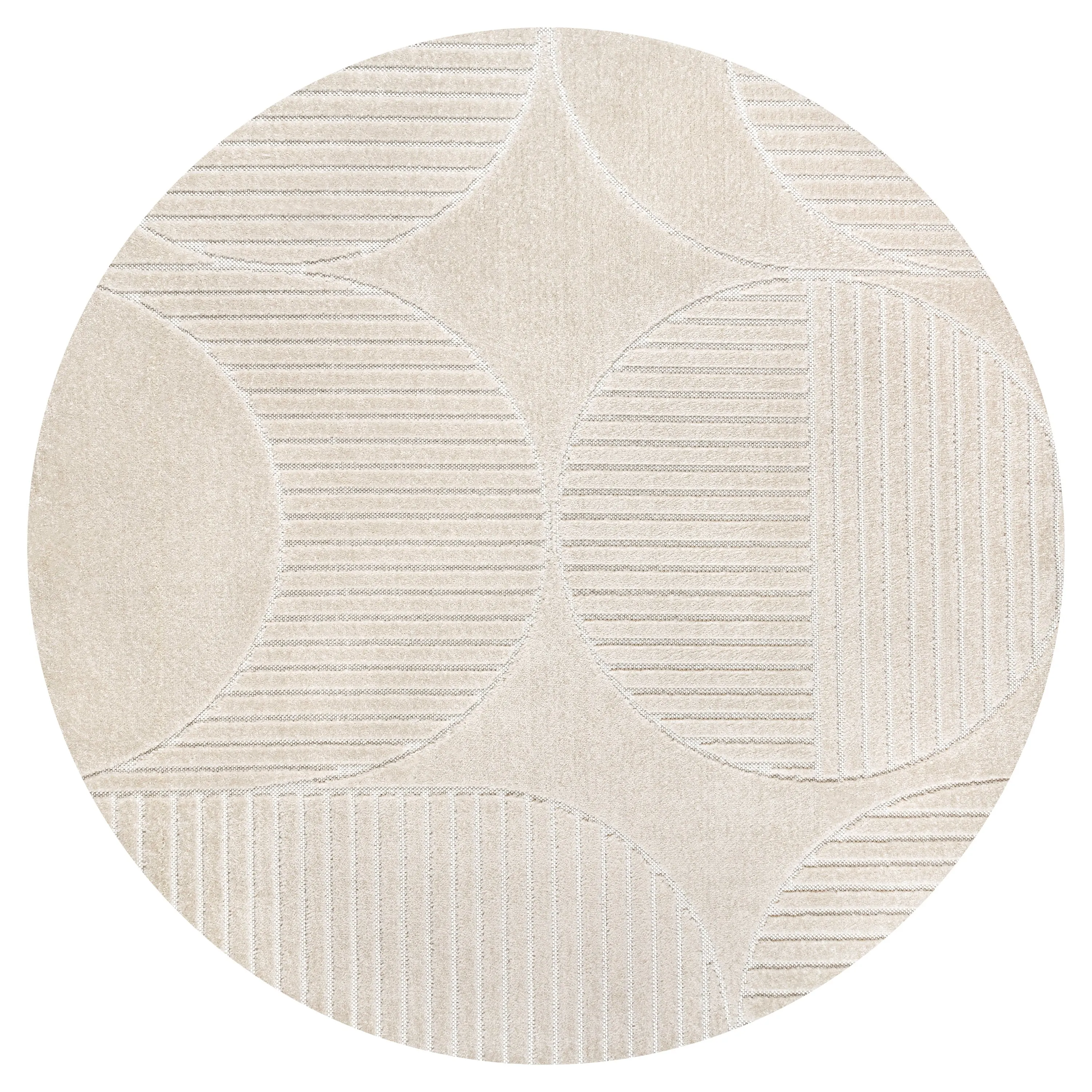 JONATHAN Y Dila Geometric Arch Scandi Striped Ivory/Cream Area Rug