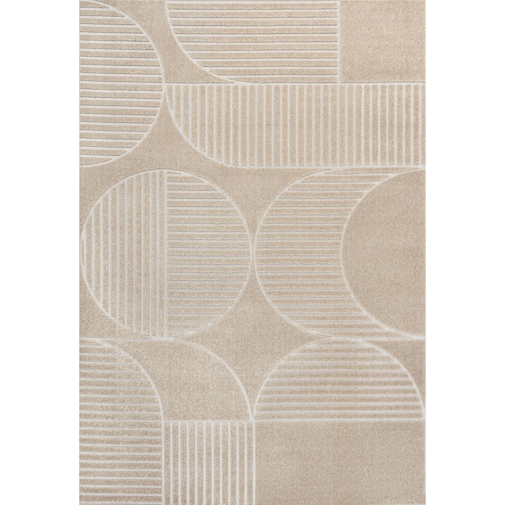 JONATHAN Y Dila Geometric Arch Scandi Striped Ivory/Cream Area Rug