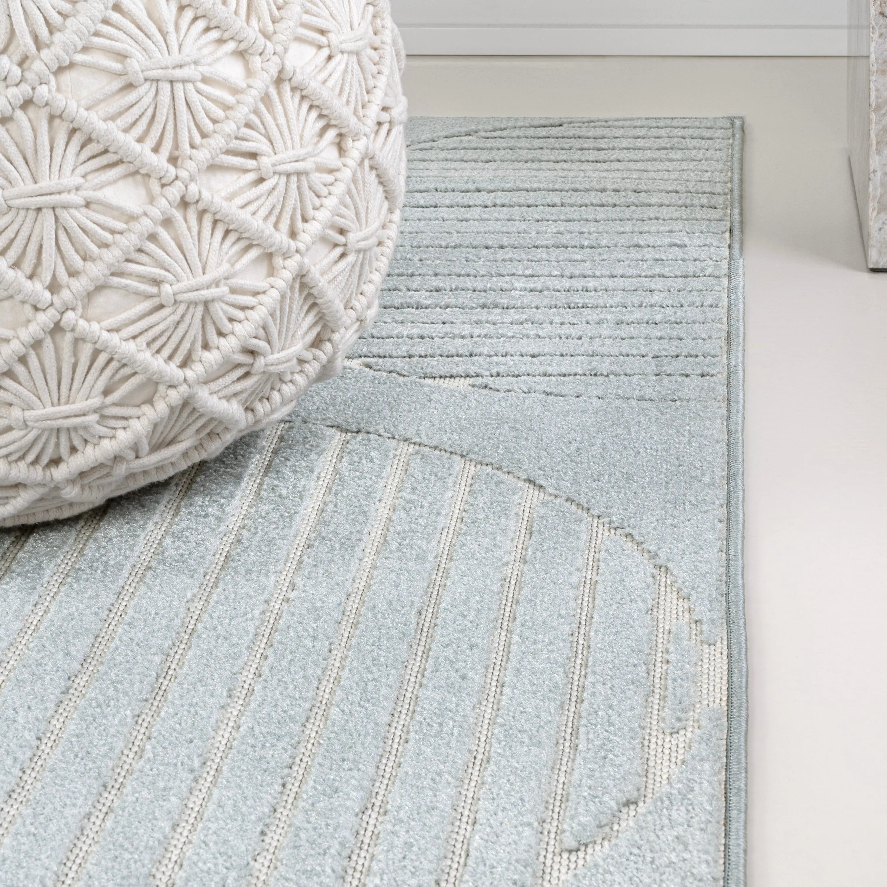 JONATHAN Y Dila Geometric Arch Scandi Striped Ivory/Cream Area Rug