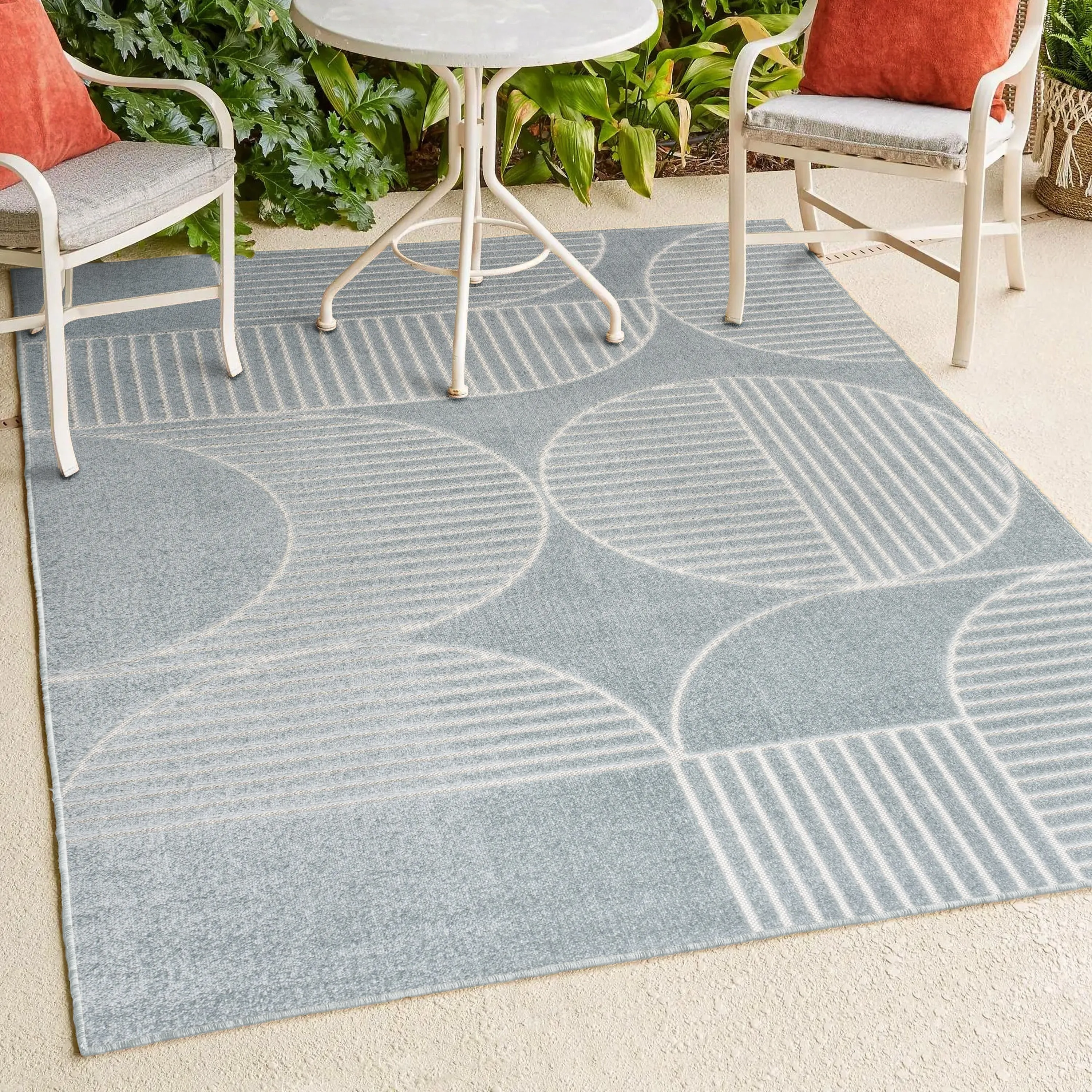 JONATHAN Y Dila Geometric Arch Scandi Striped Ivory/Cream Area Rug