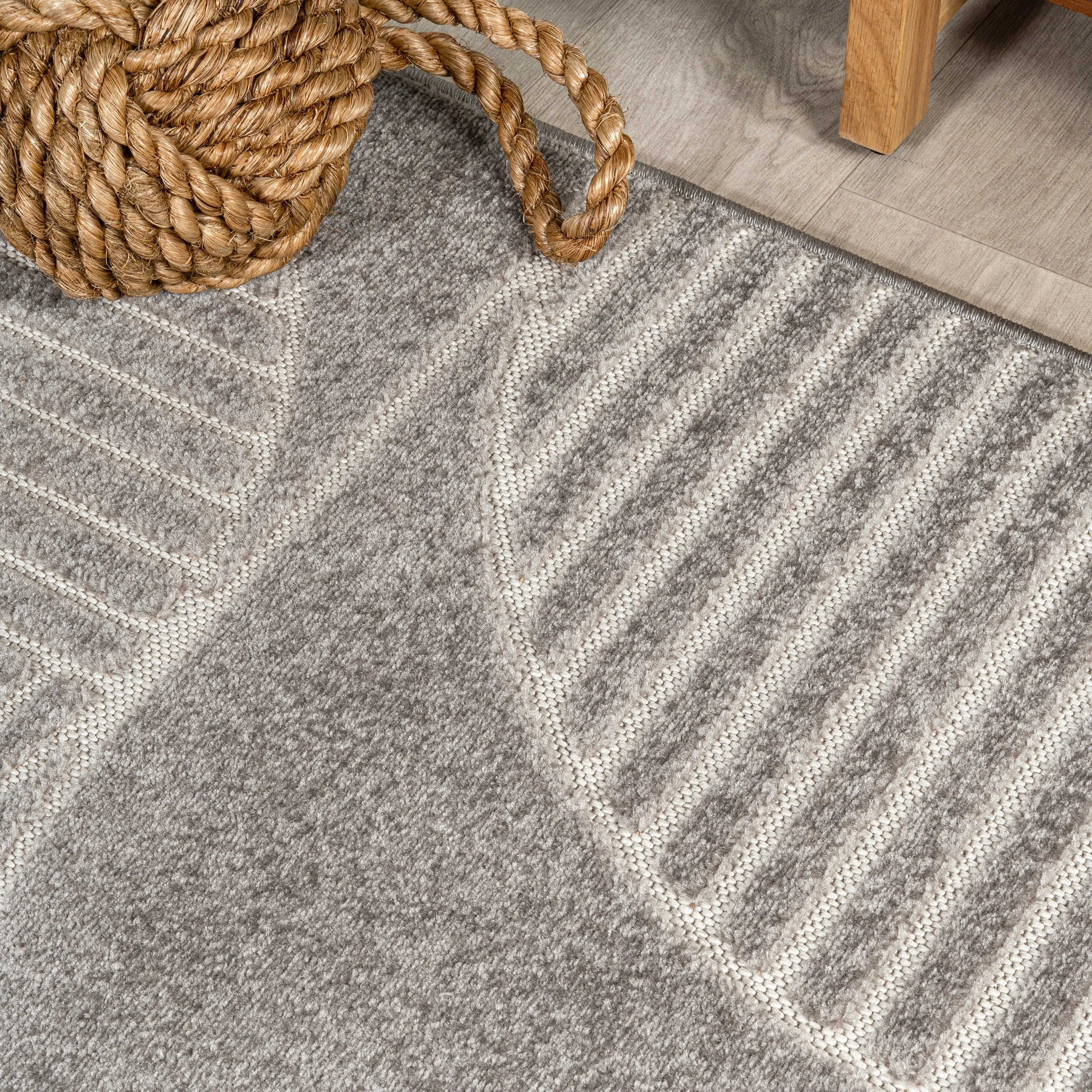 JONATHAN Y Dila Geometric Arch Scandi Striped Ivory/Cream Area Rug