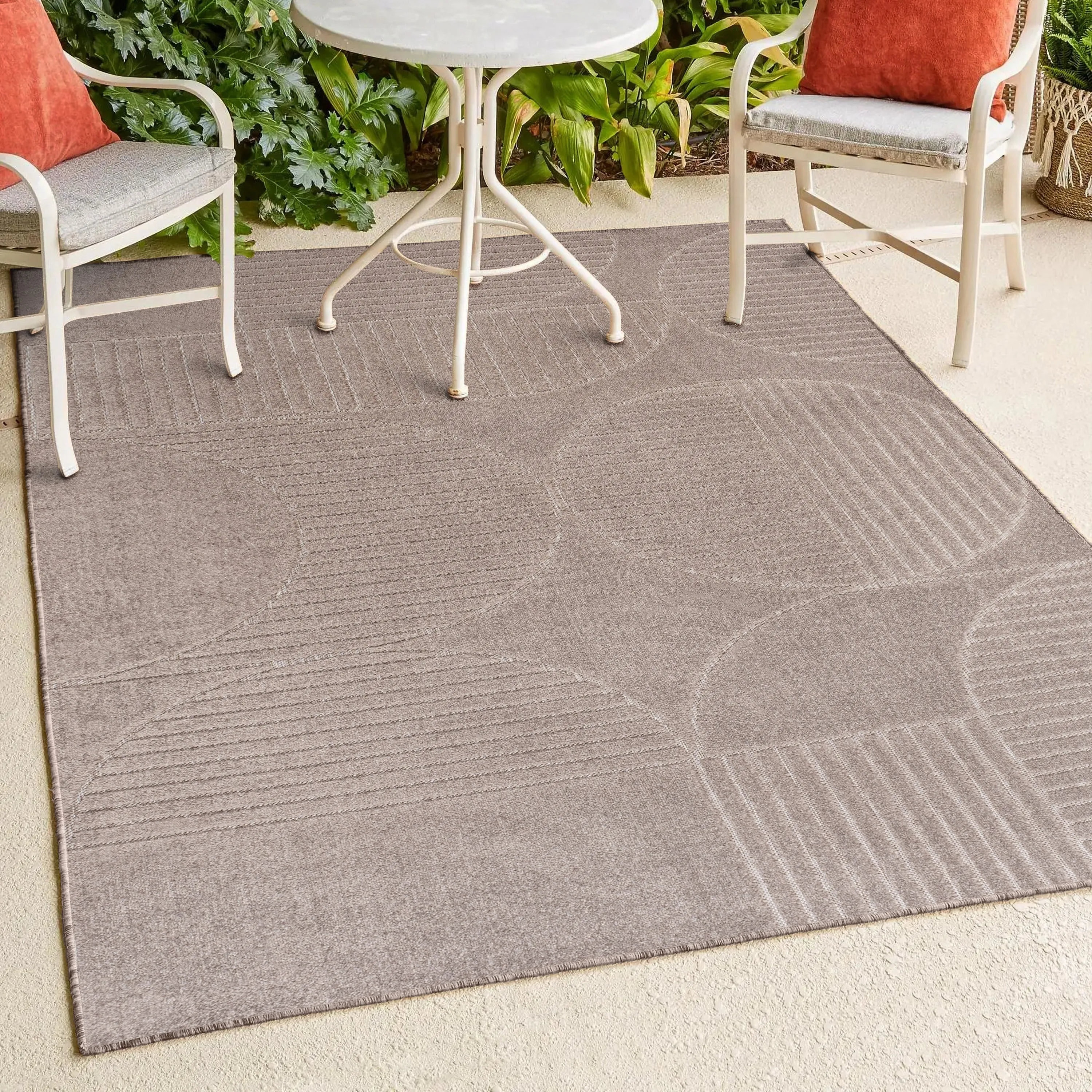 JONATHAN Y Dila Geometric Arch Scandi Striped Ivory/Cream Area Rug