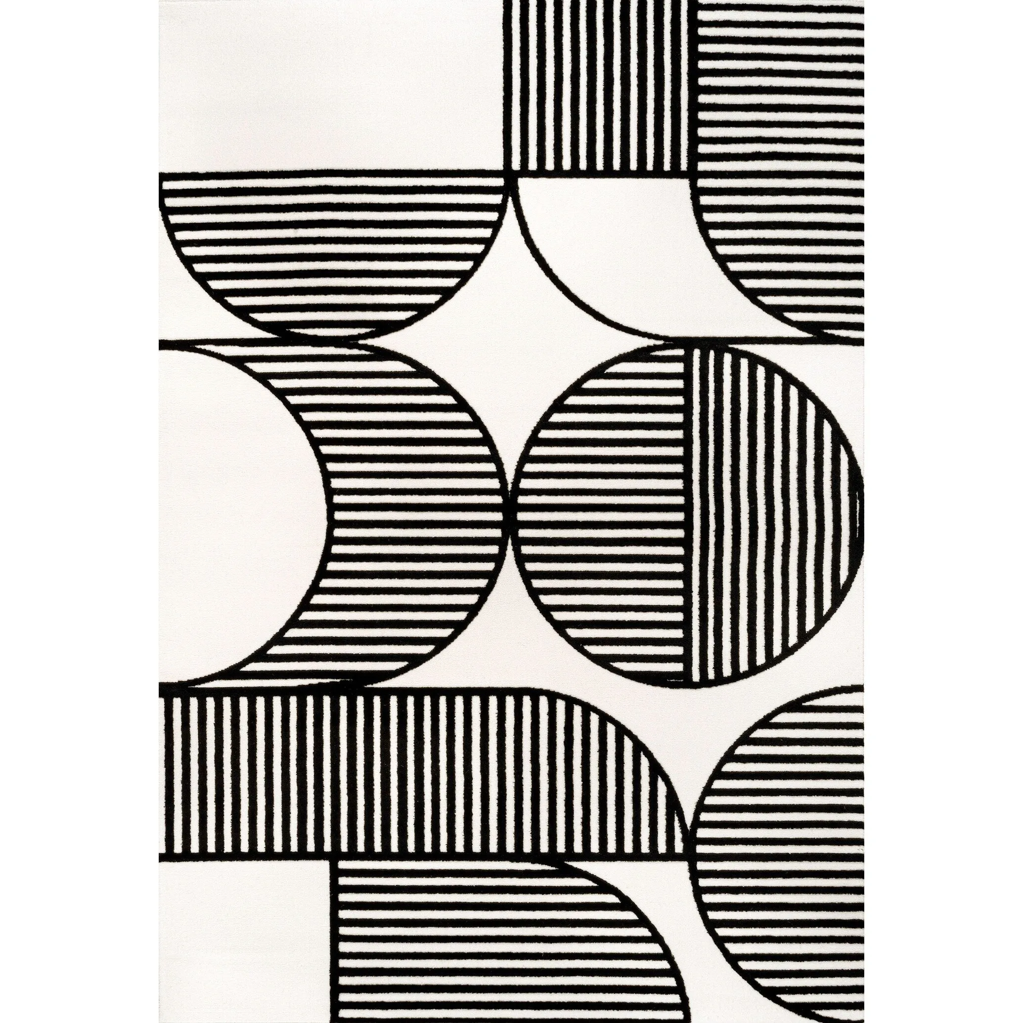 JONATHAN Y Dila Geometric Arch Scandi Striped Ivory/Cream Area Rug