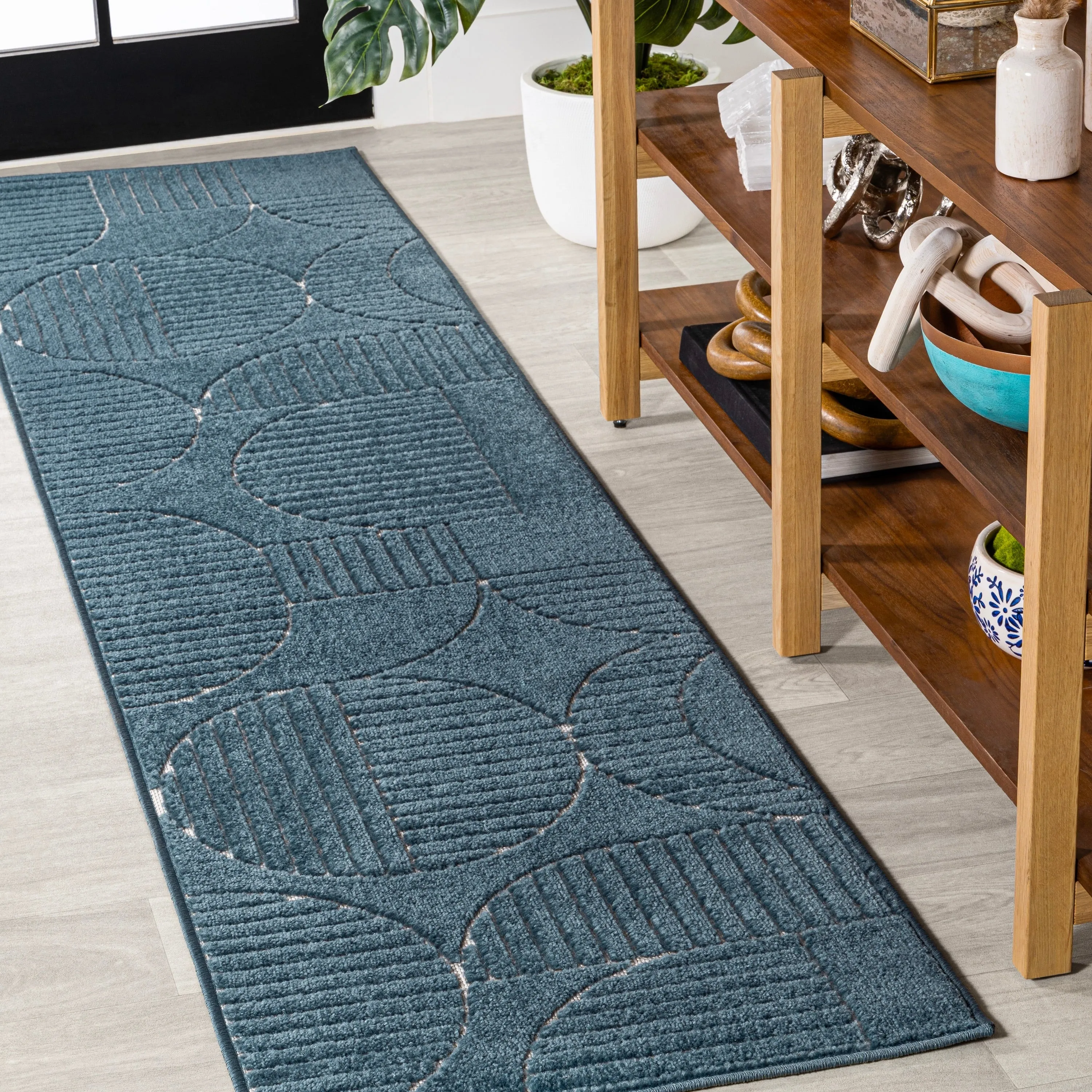 JONATHAN Y Dila Geometric Arch Scandi Striped Ivory/Cream Area Rug