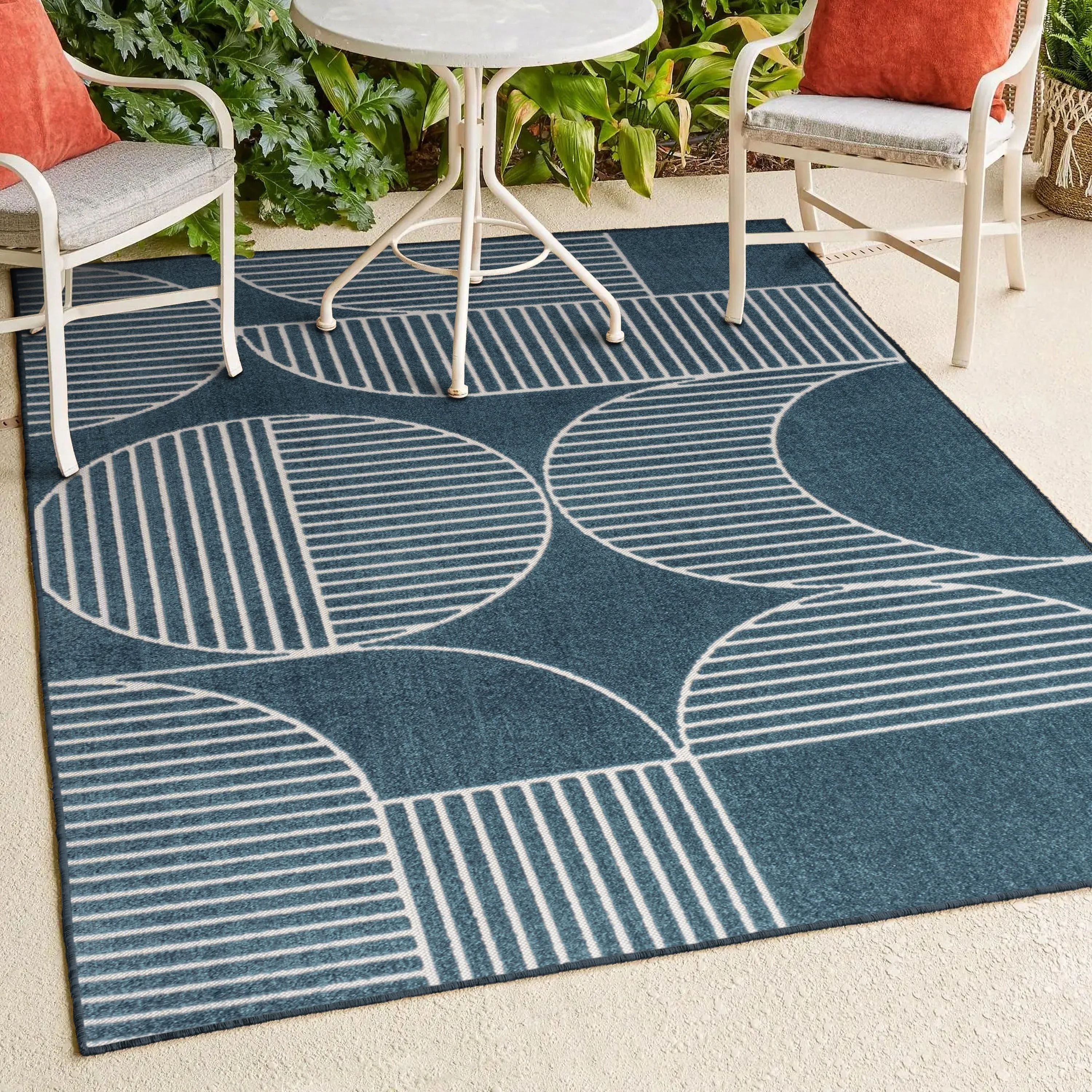 JONATHAN Y Dila Geometric Arch Scandi Striped Ivory/Cream Area Rug