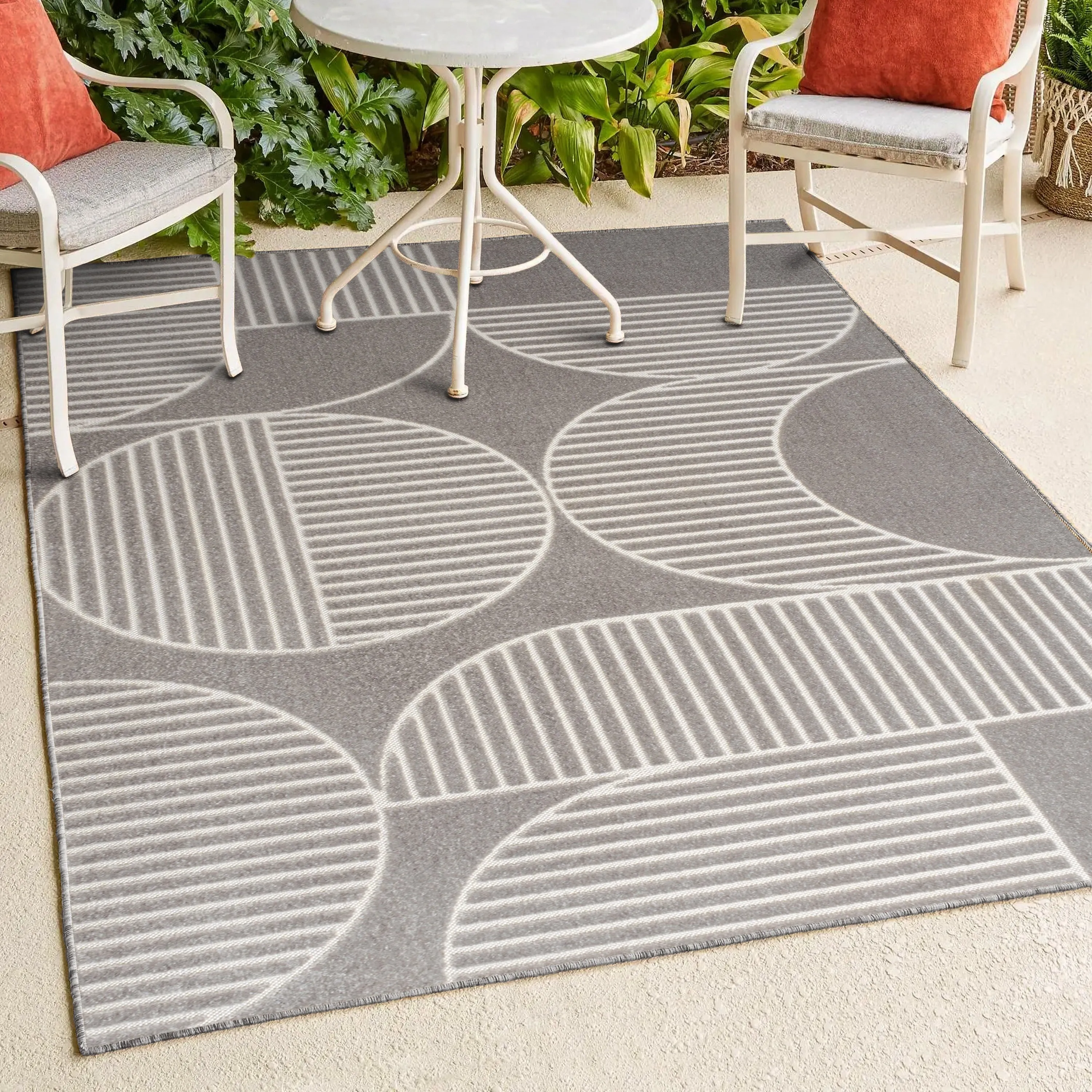 JONATHAN Y Dila Geometric Arch Scandi Striped Ivory/Cream Area Rug