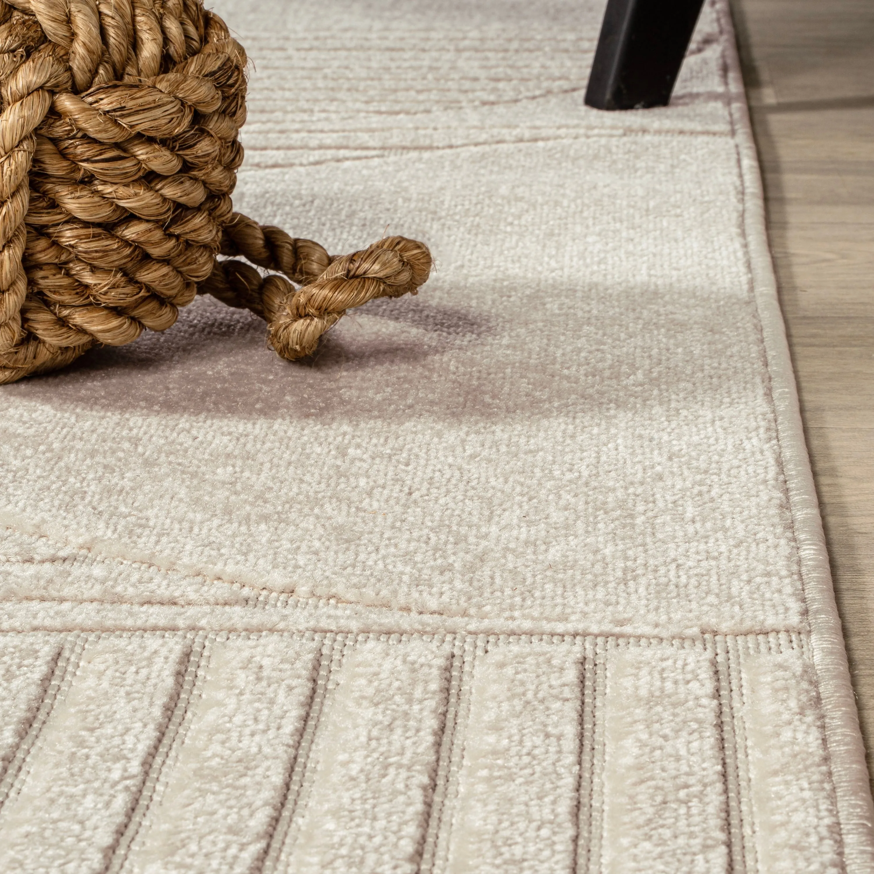 JONATHAN Y Dila Geometric Arch Scandi Striped Ivory/Cream Area Rug
