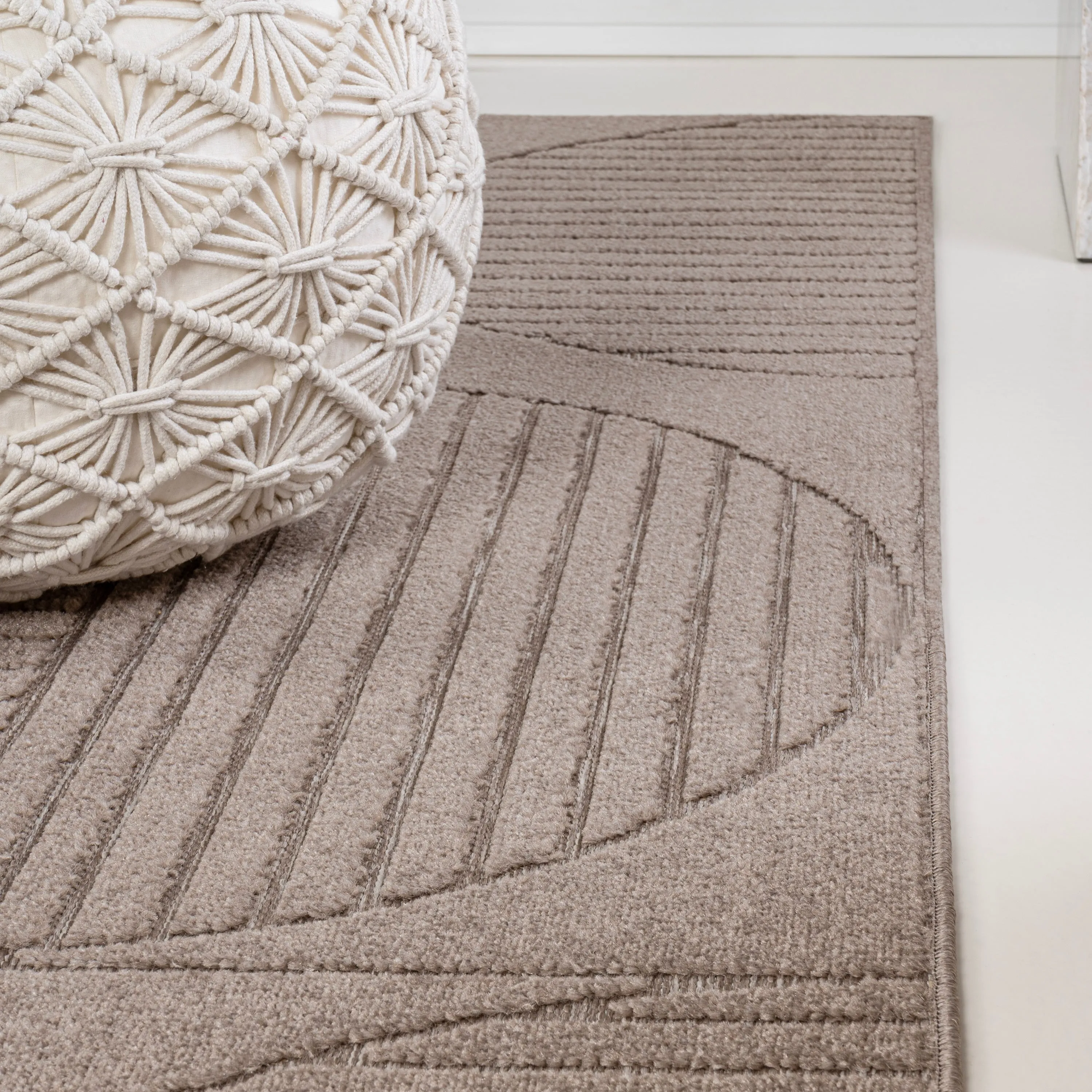 JONATHAN Y Dila Geometric Arch Scandi Striped Ivory/Cream Area Rug