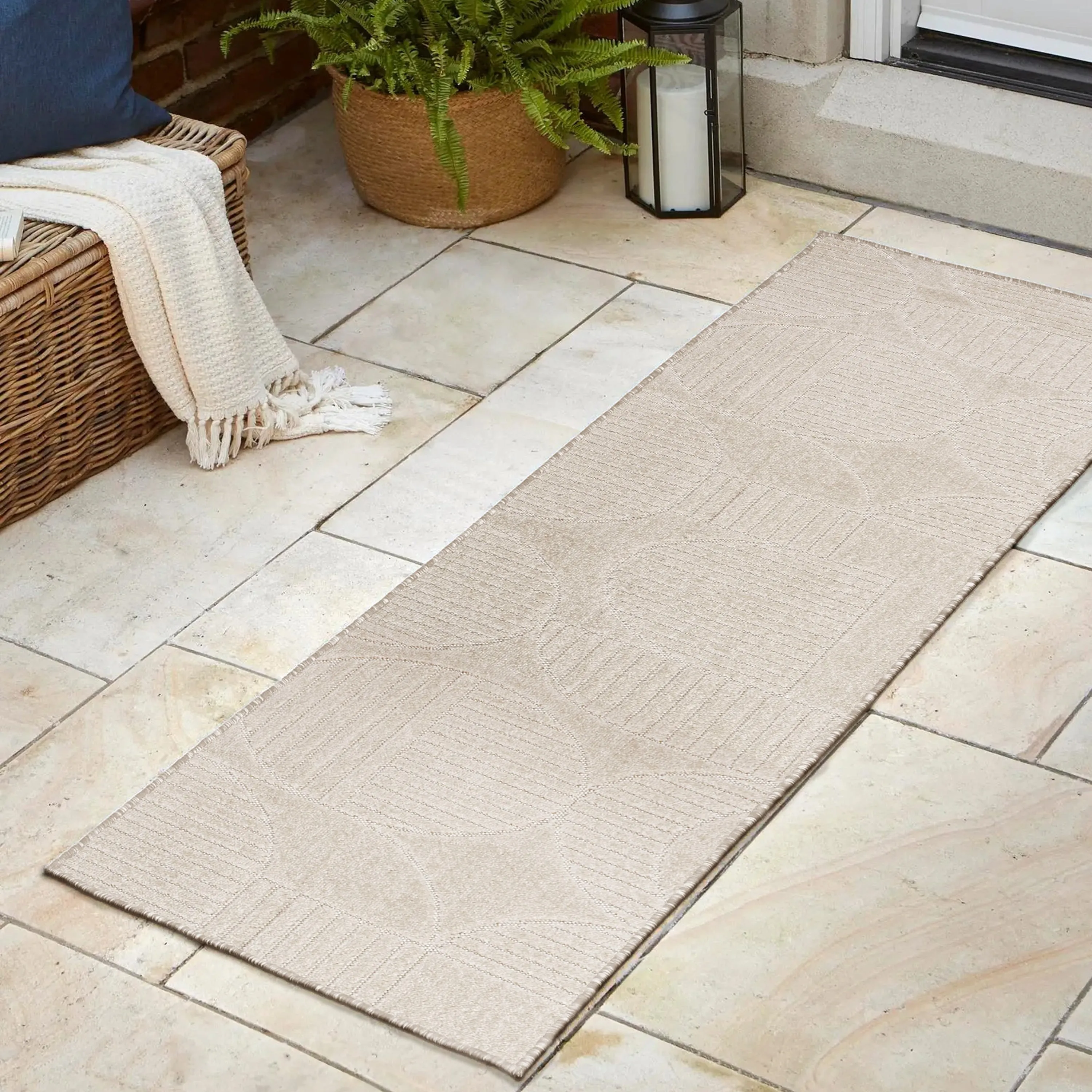 JONATHAN Y Dila Geometric Arch Scandi Striped Ivory/Cream Area Rug